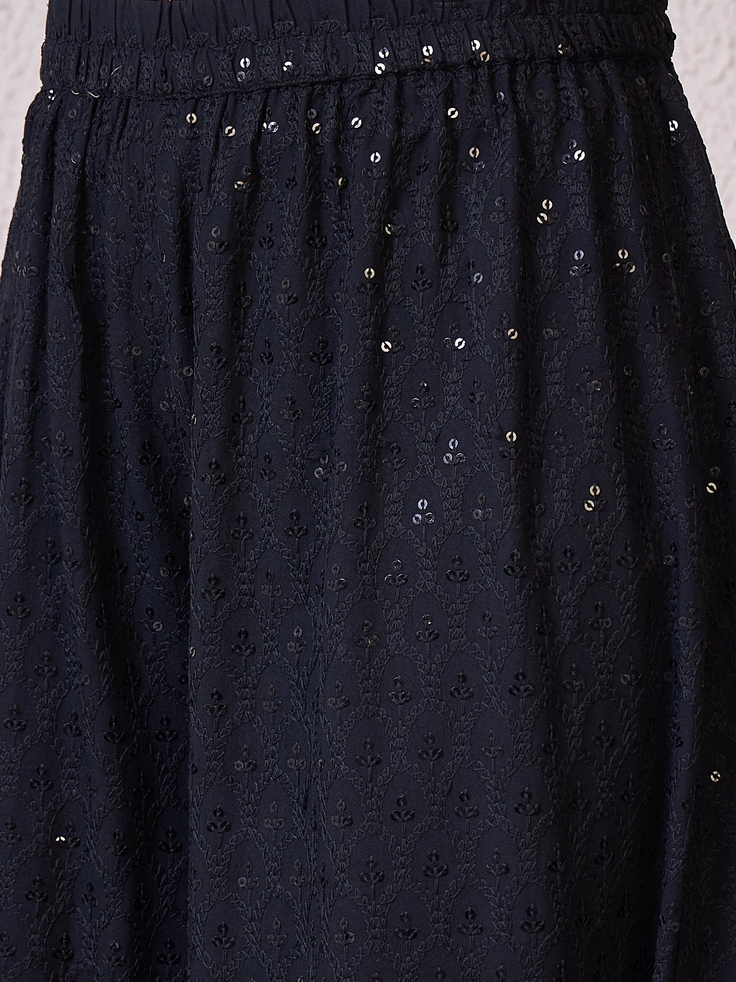 Black Chikankari Halter Kurta Set