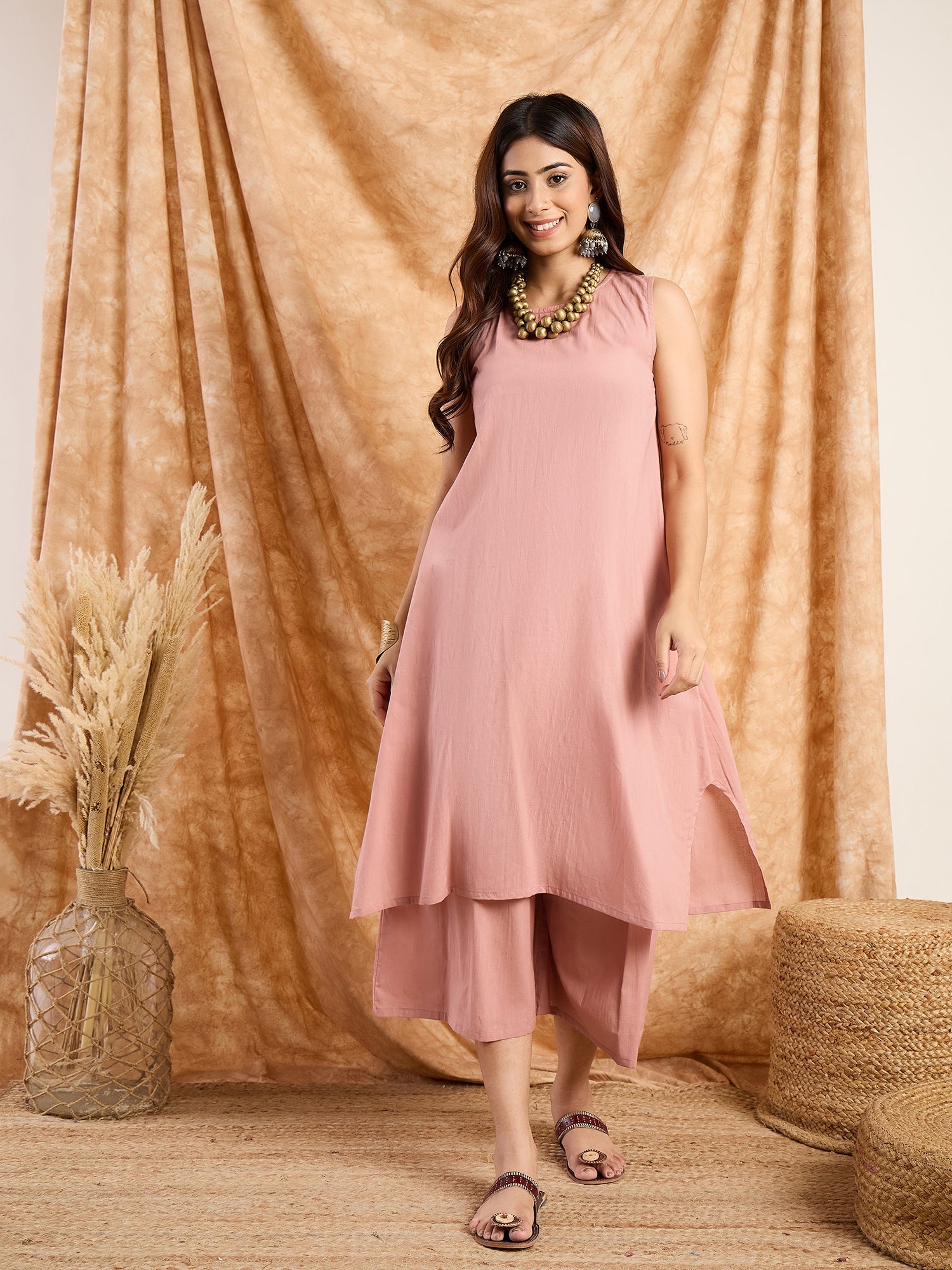 Rusty Pink Kurta Set