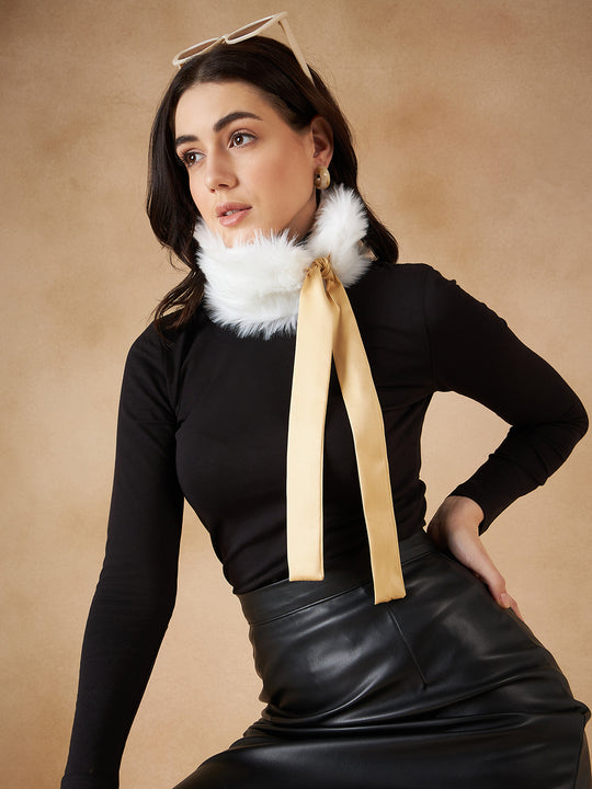 Pure White Fur Neckpiece