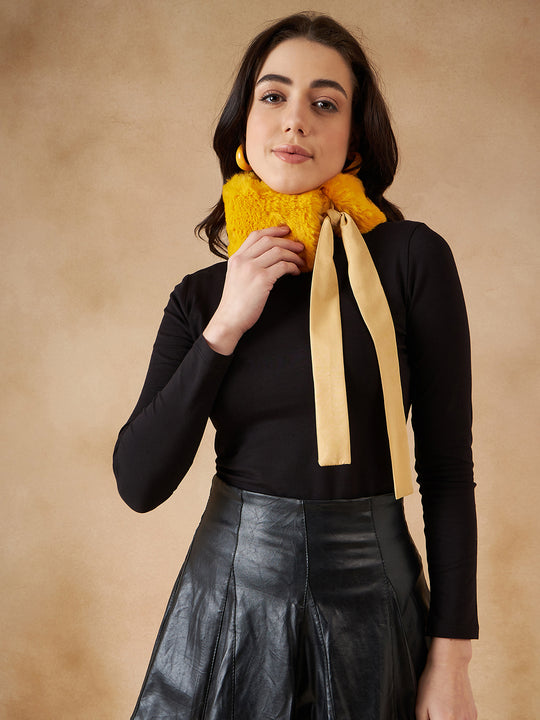 Yellow Fur Neckpiece