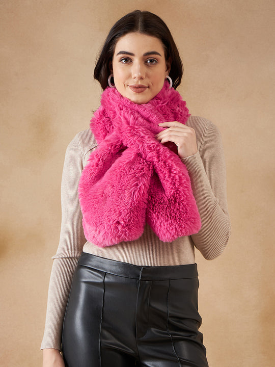 Light Pink Faux Fur Neck Warmer
