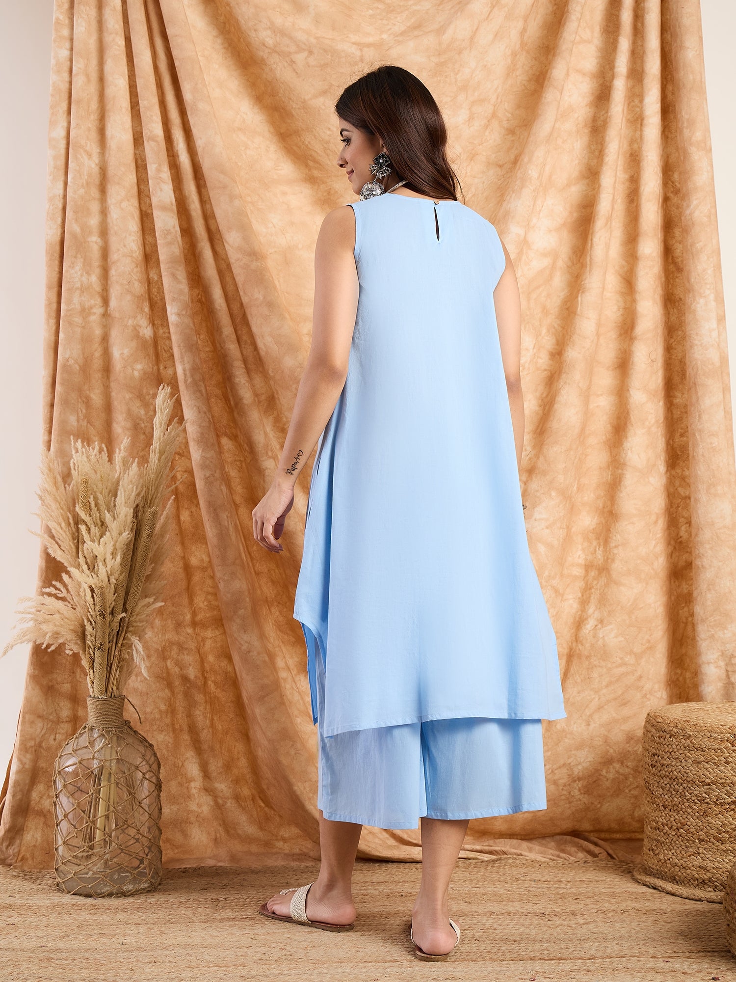 Light Blue Pastel Kurta Set