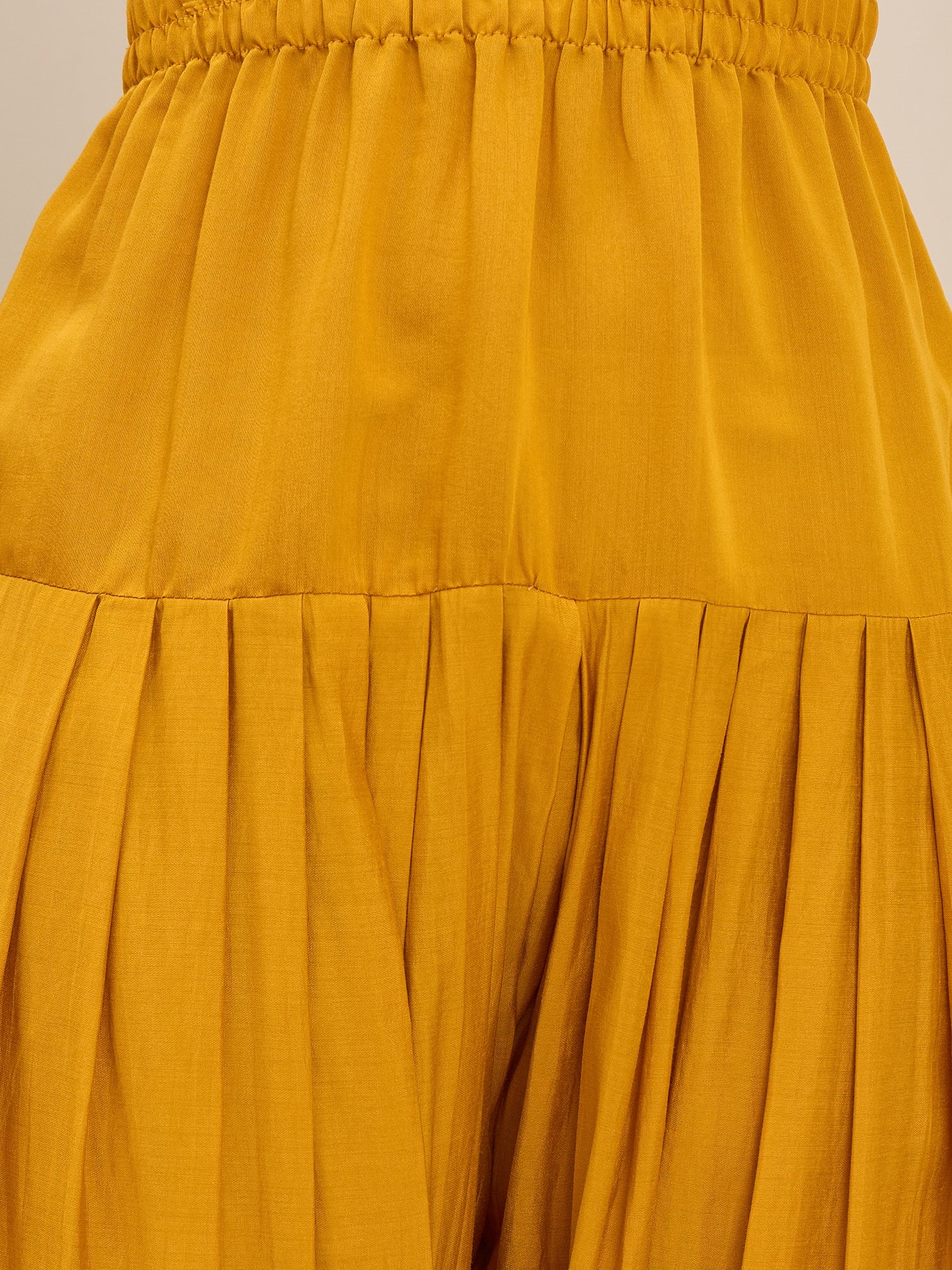 Yellow Lehariya Foil Kurta Salwar Set (To be dispatched in 7 -10 days)