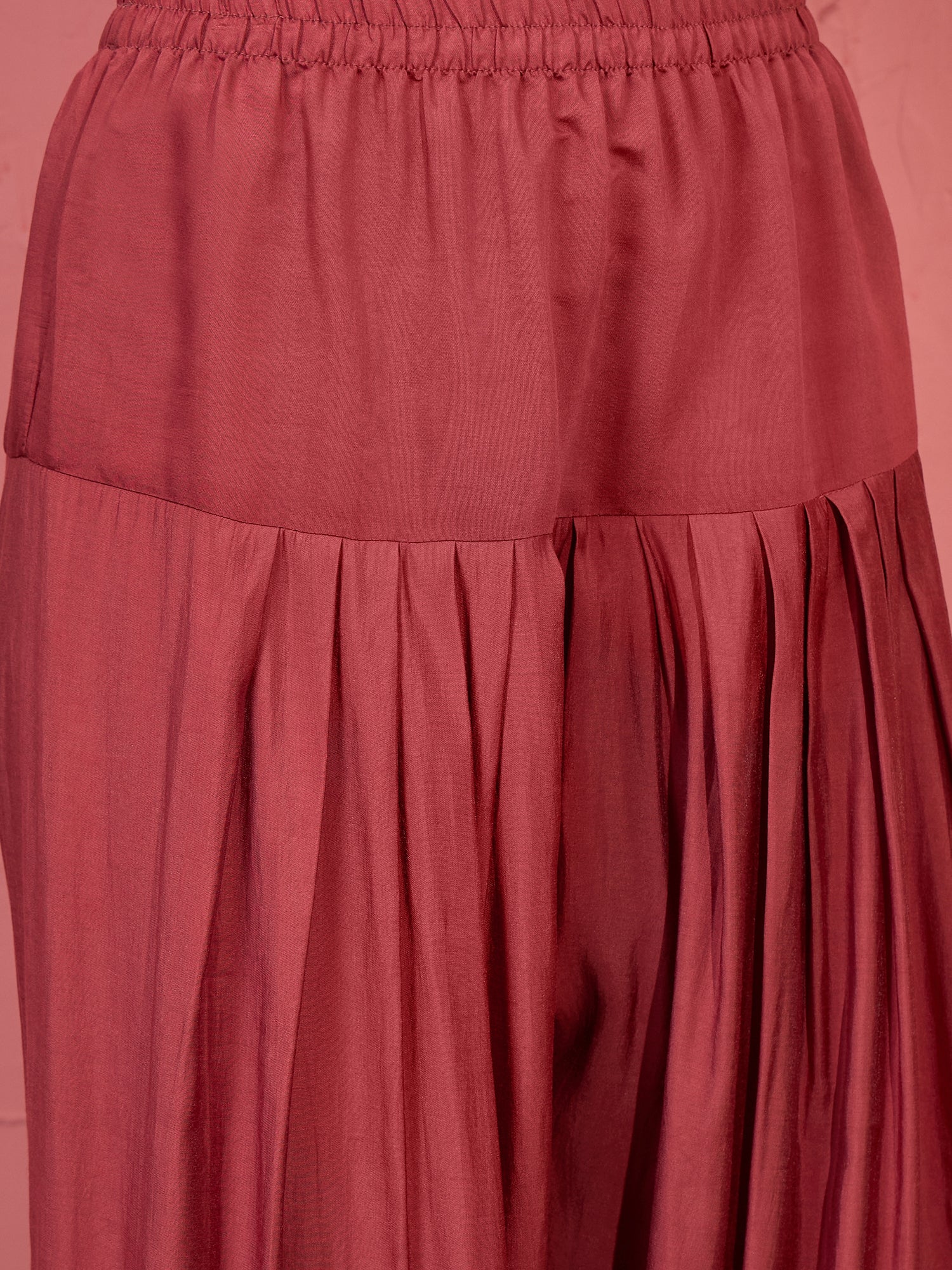 Dull Rust Botanical Motif Salwar Set (To be dispatched in 7 -10 days)