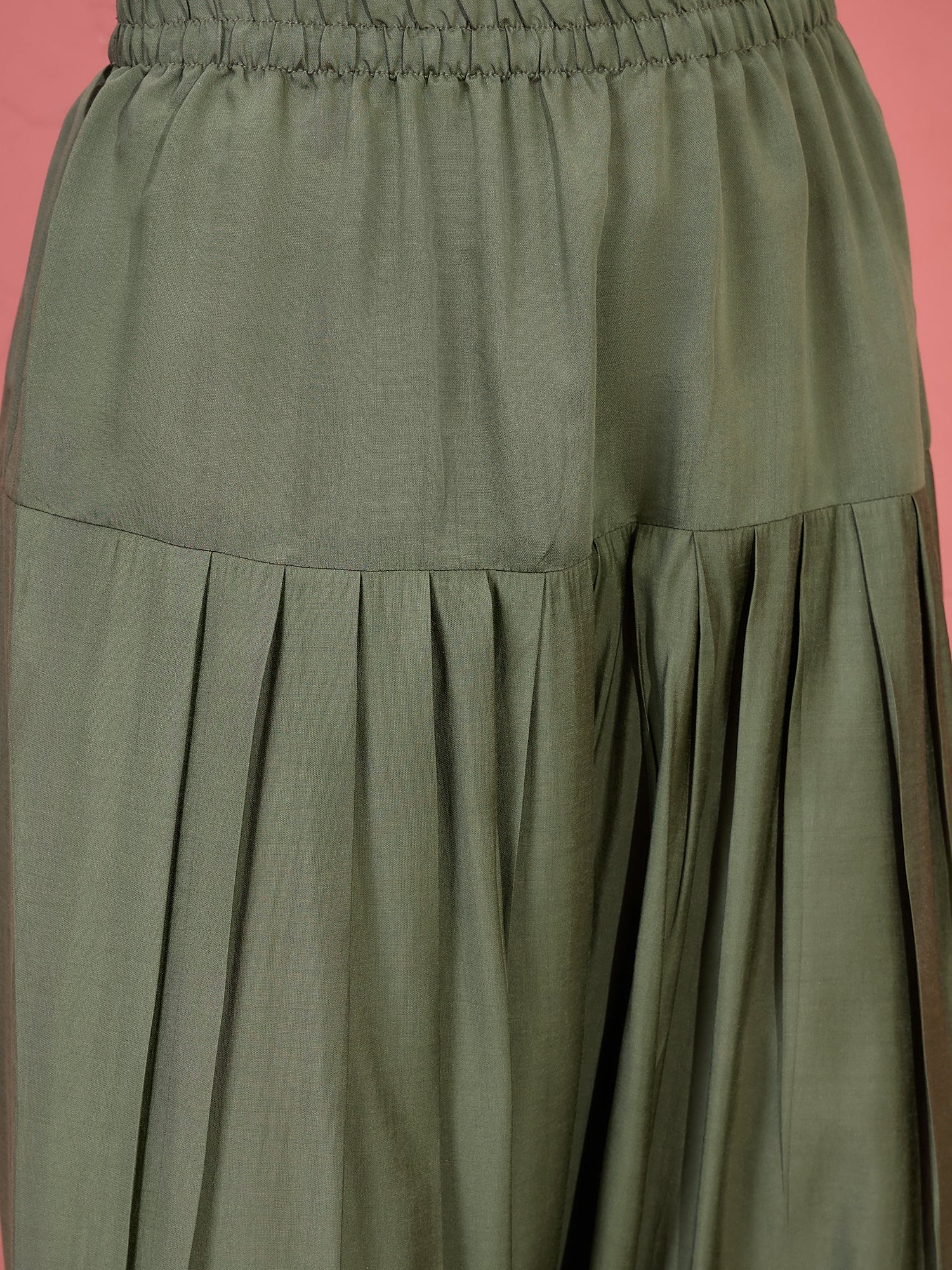 Fern Green Ajrakh Bandhani Salwar Set (To be dispatched in 7 -10 days)