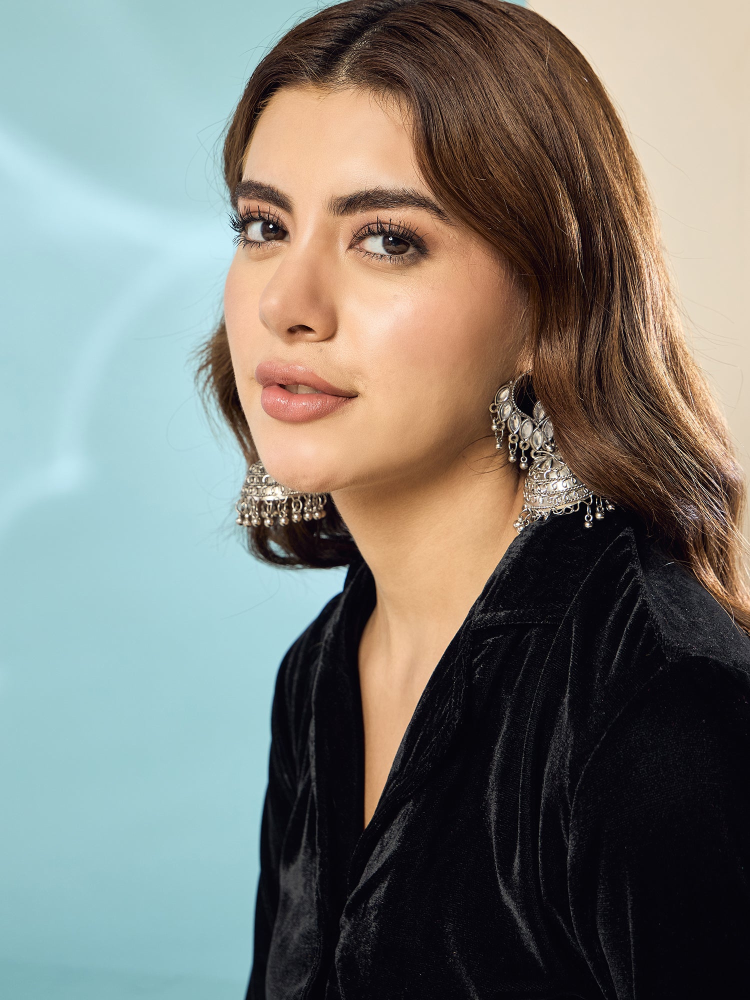 Black Velvet Blazzer Coord Set