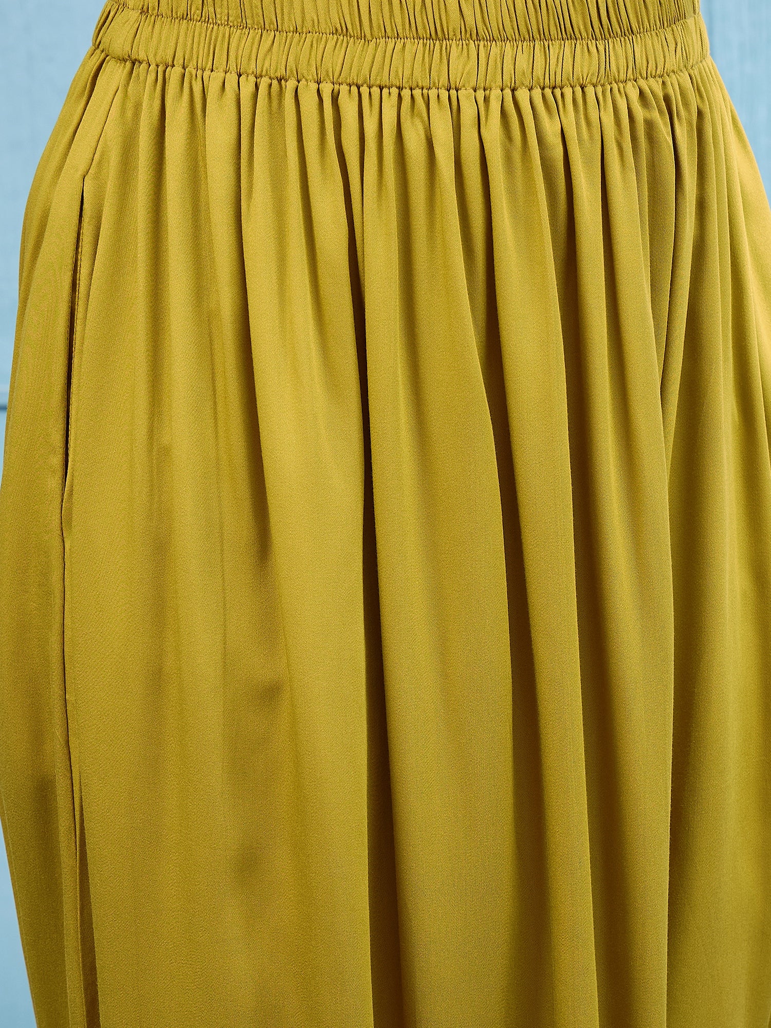 Rust Collar Boho Top Dhoti Set