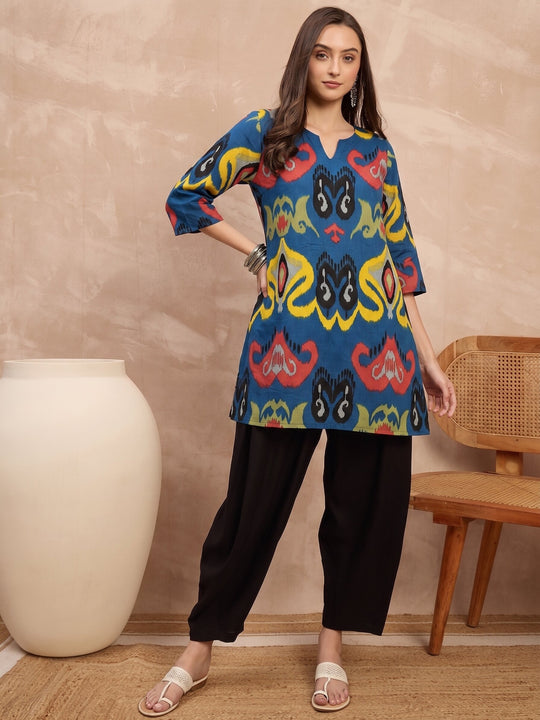 Dull Blue Ikat Balloon Co-Ords