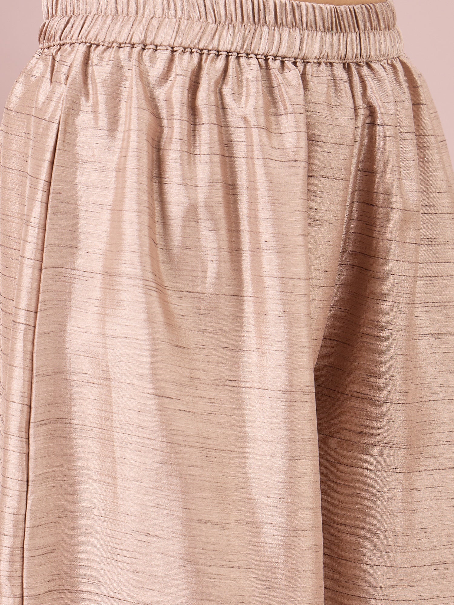 Dark Peach Halter Top Beige Coord Set (To be dispatched in 7 -10 days)