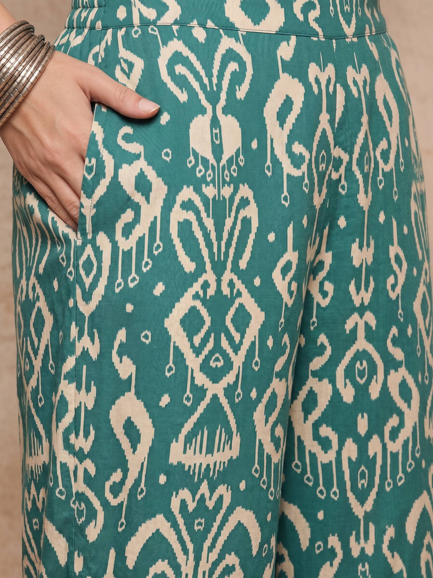 Teal Damask Balloon Coord Set (To be dispatched in 7 -10 days)