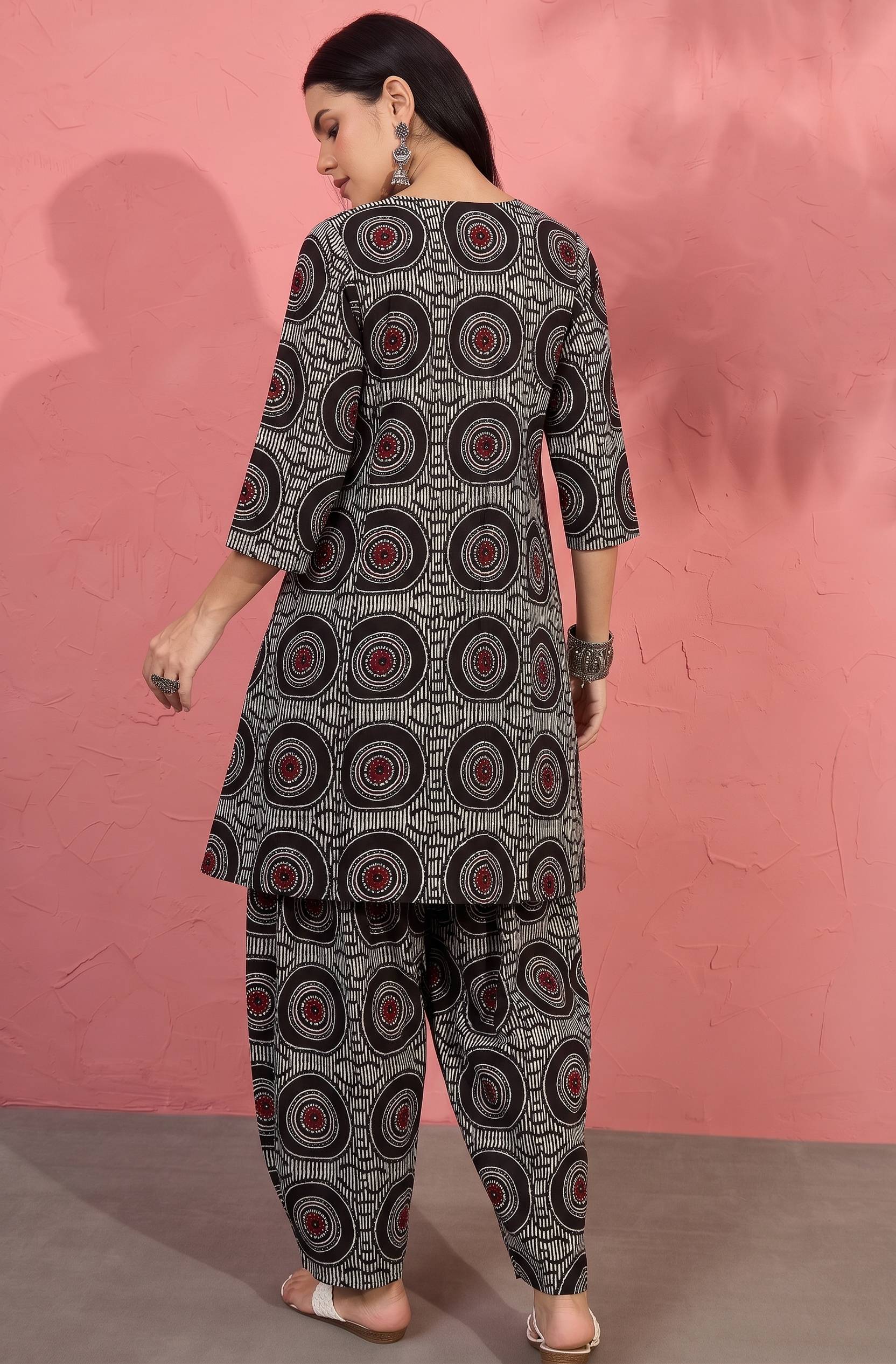 Black Evil Eye Pplm Baloon Coord Set (To be dispatched in 7 -10 days)