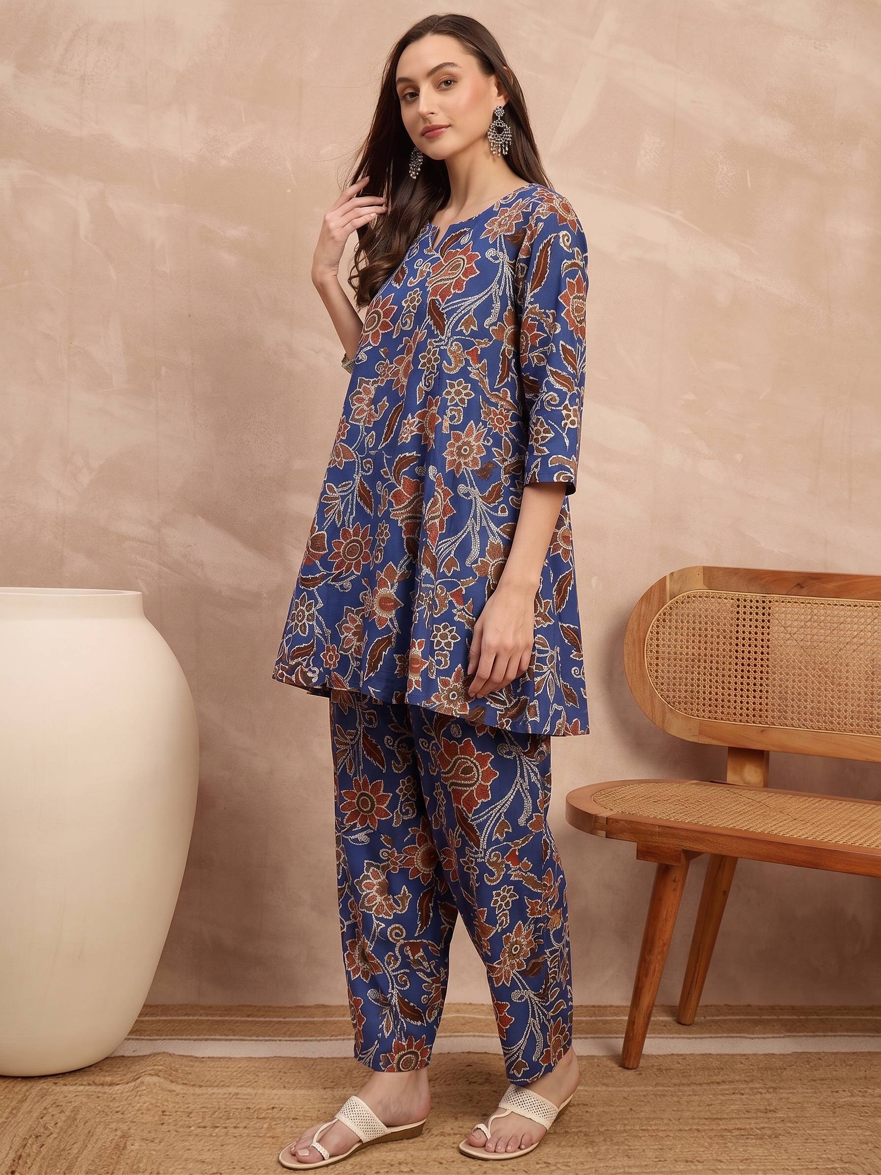 Indigo Big Jaal Balloon Co-Ords (To be dispatched in 7 -10 days) (Copy)