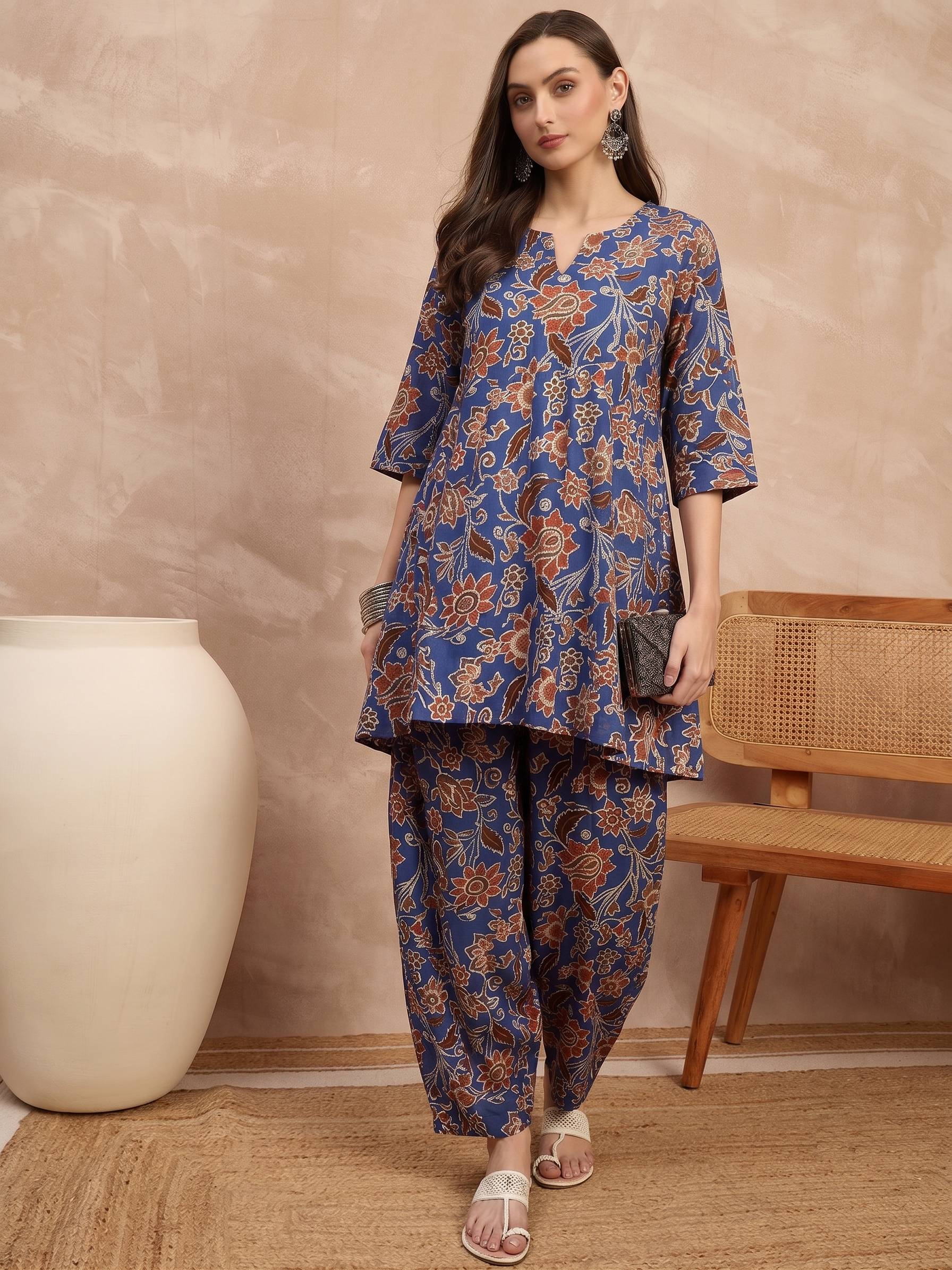 Indigo Big Jaal Balloon Co-Ords (To be dispatched in 7 -10 days) (Copy)