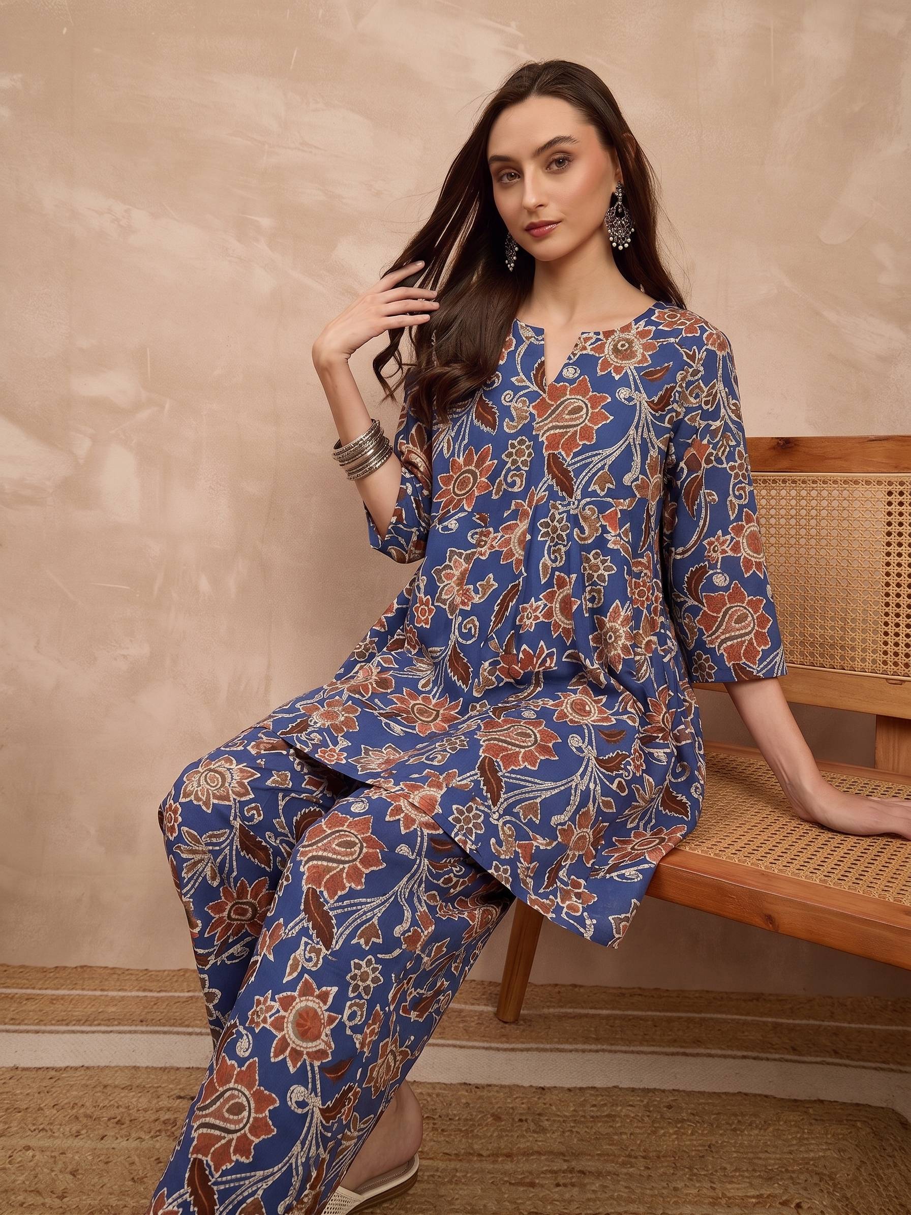 Indigo Big Jaal Balloon Co-Ords (To be dispatched in 7 -10 days) (Copy)