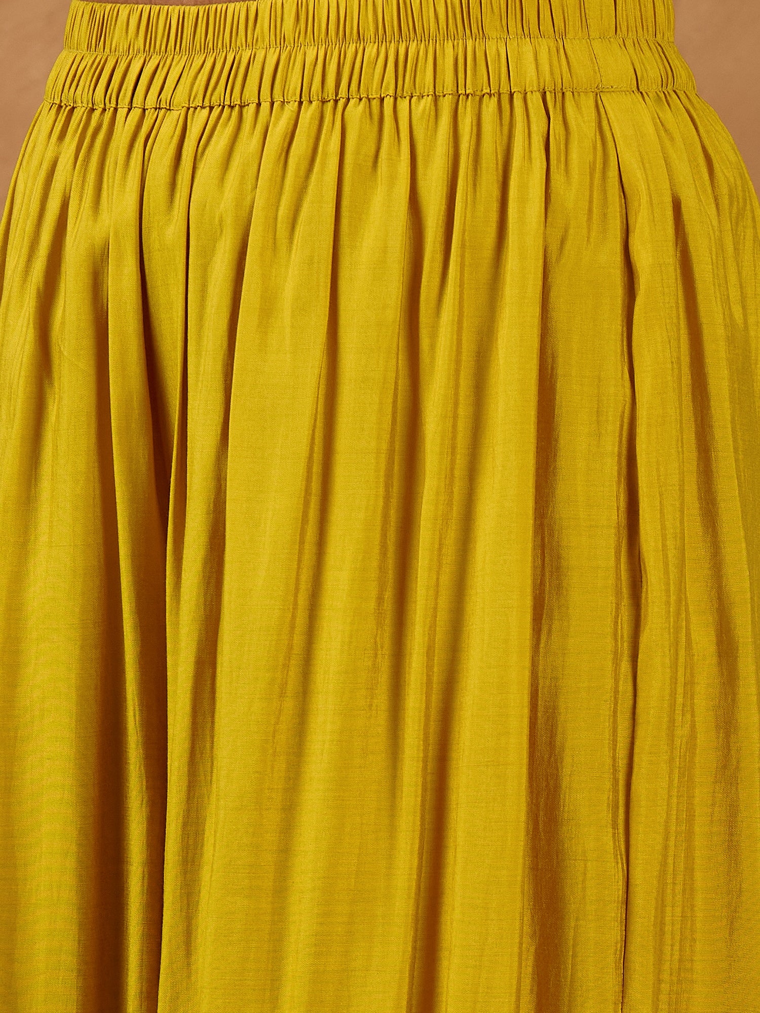 Yellow Silk Boho Kurta Set