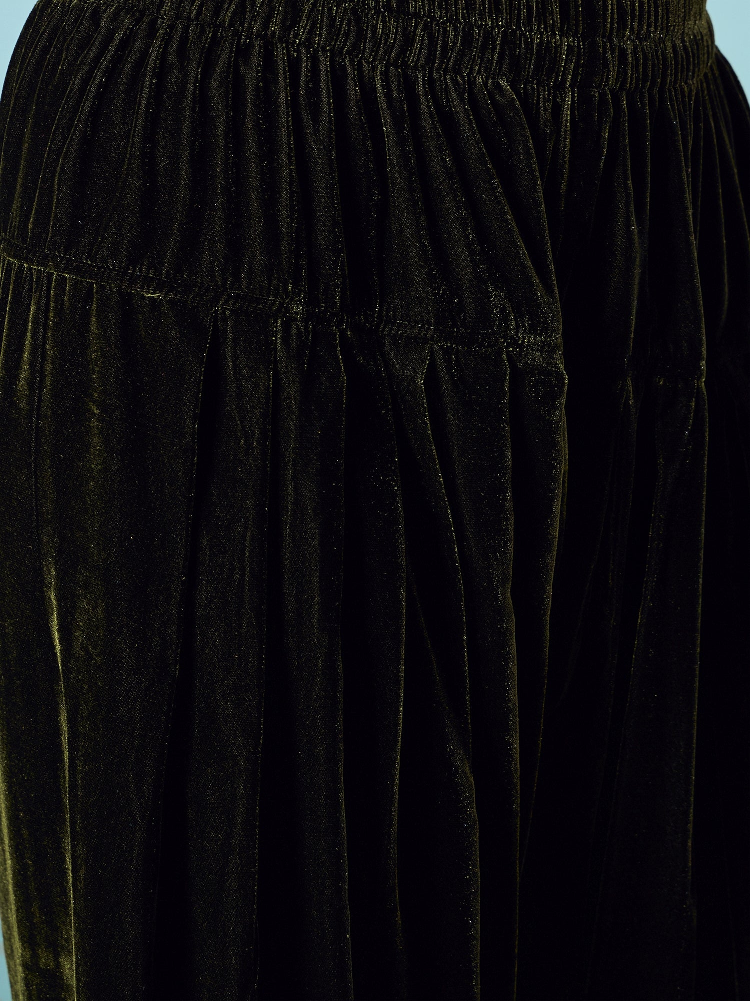 Mehandi Green Velvet Salwar Kurta Set