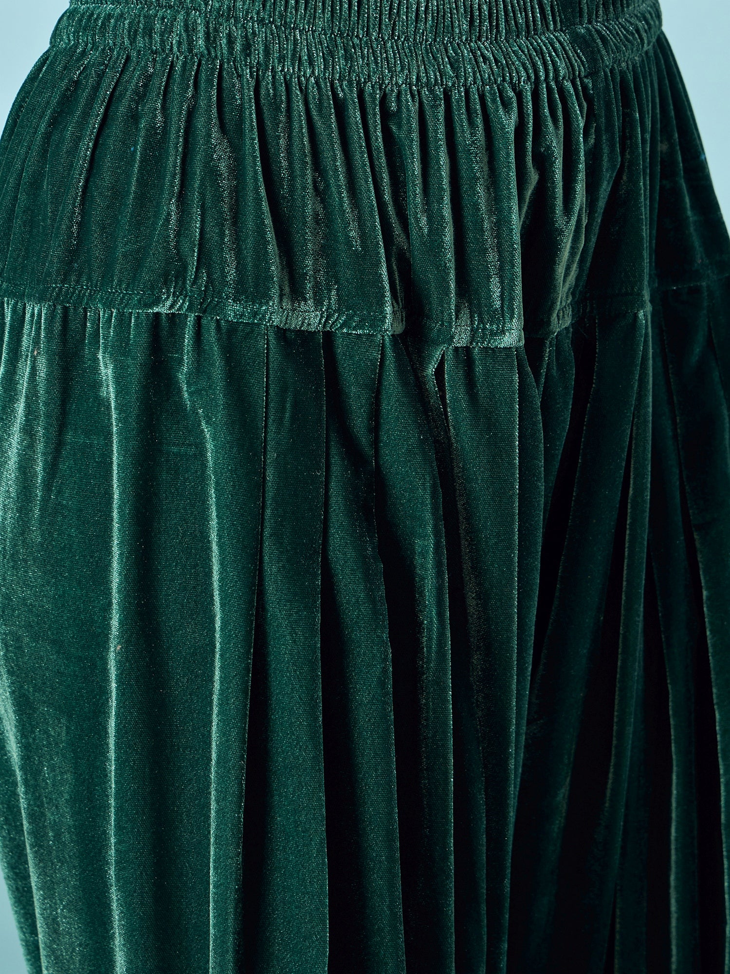 Teal Green Velvet Salwar Kurta Set