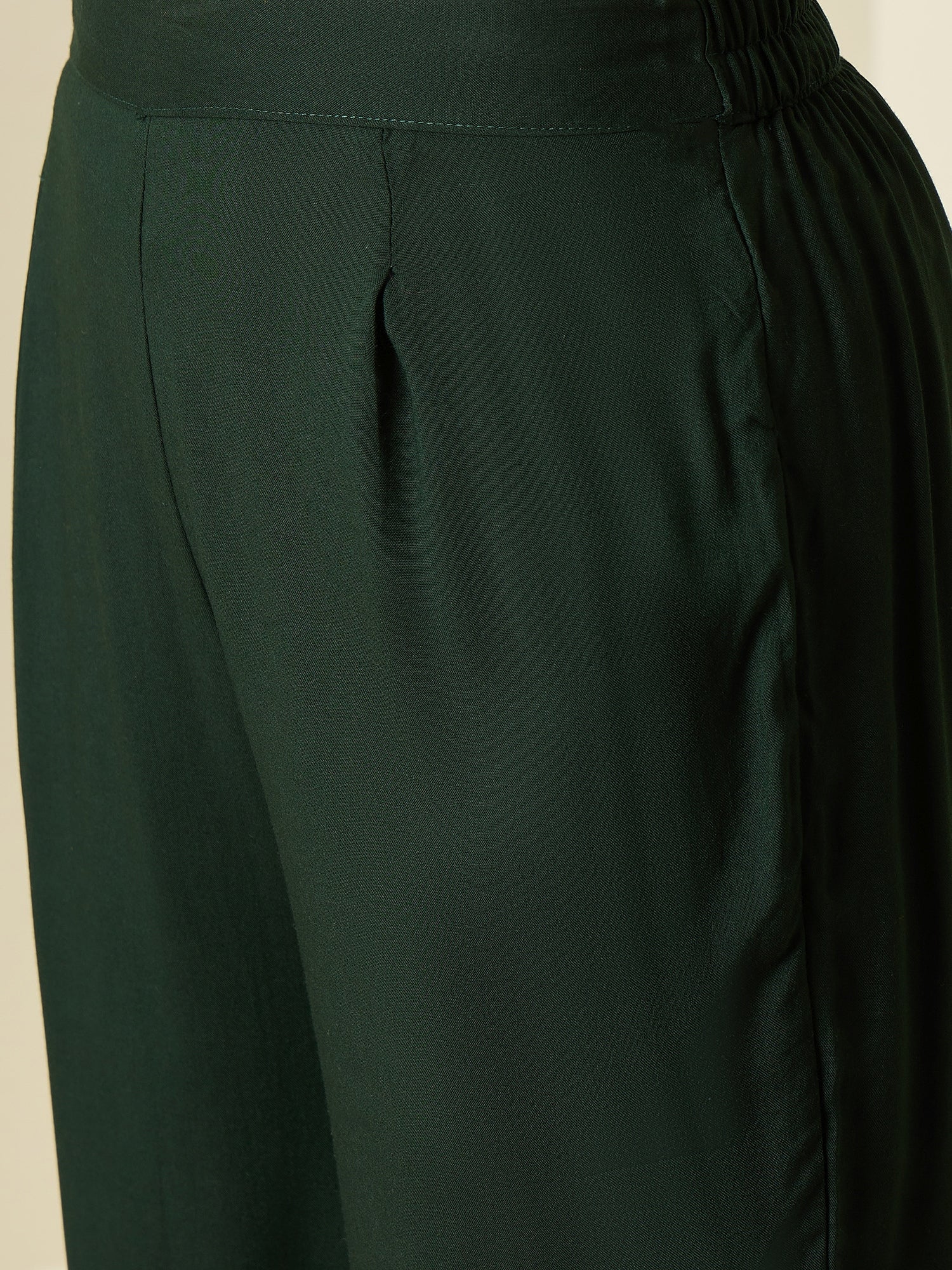 Dark Green Tapered Kurta Set