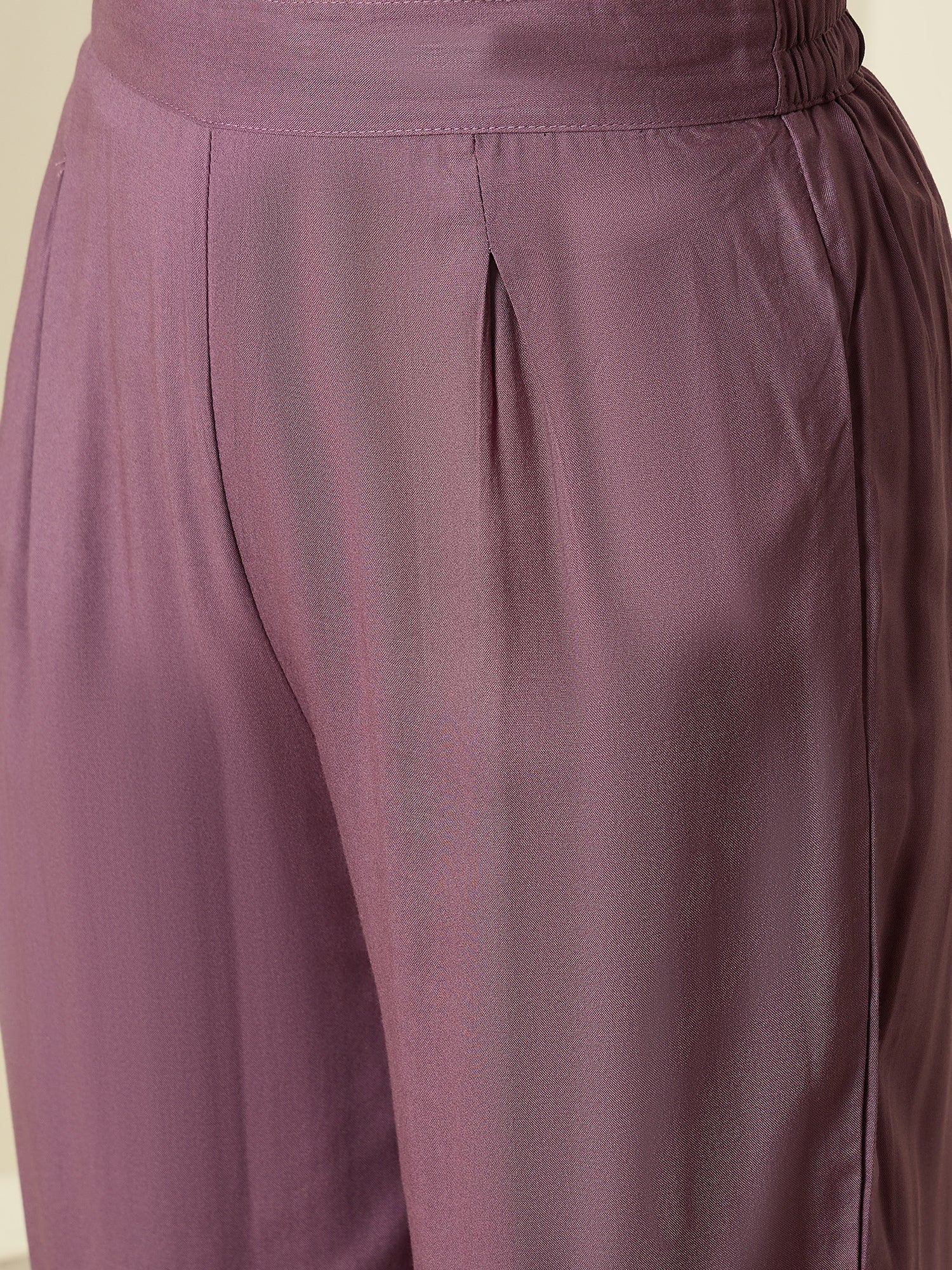 Dusty Mauve Tapered Kurta Set
