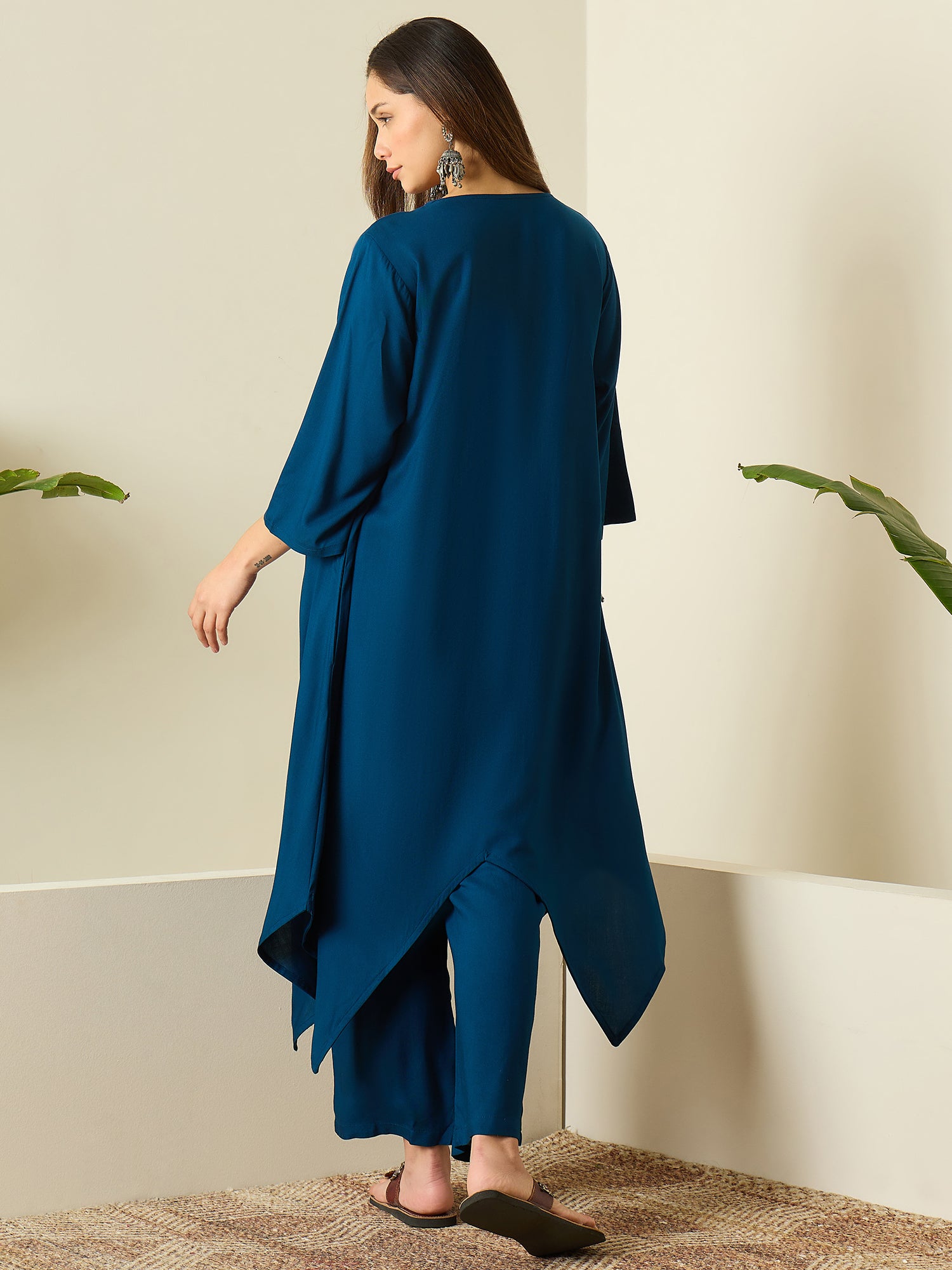 Midnight Blue Tapered Kurta Set