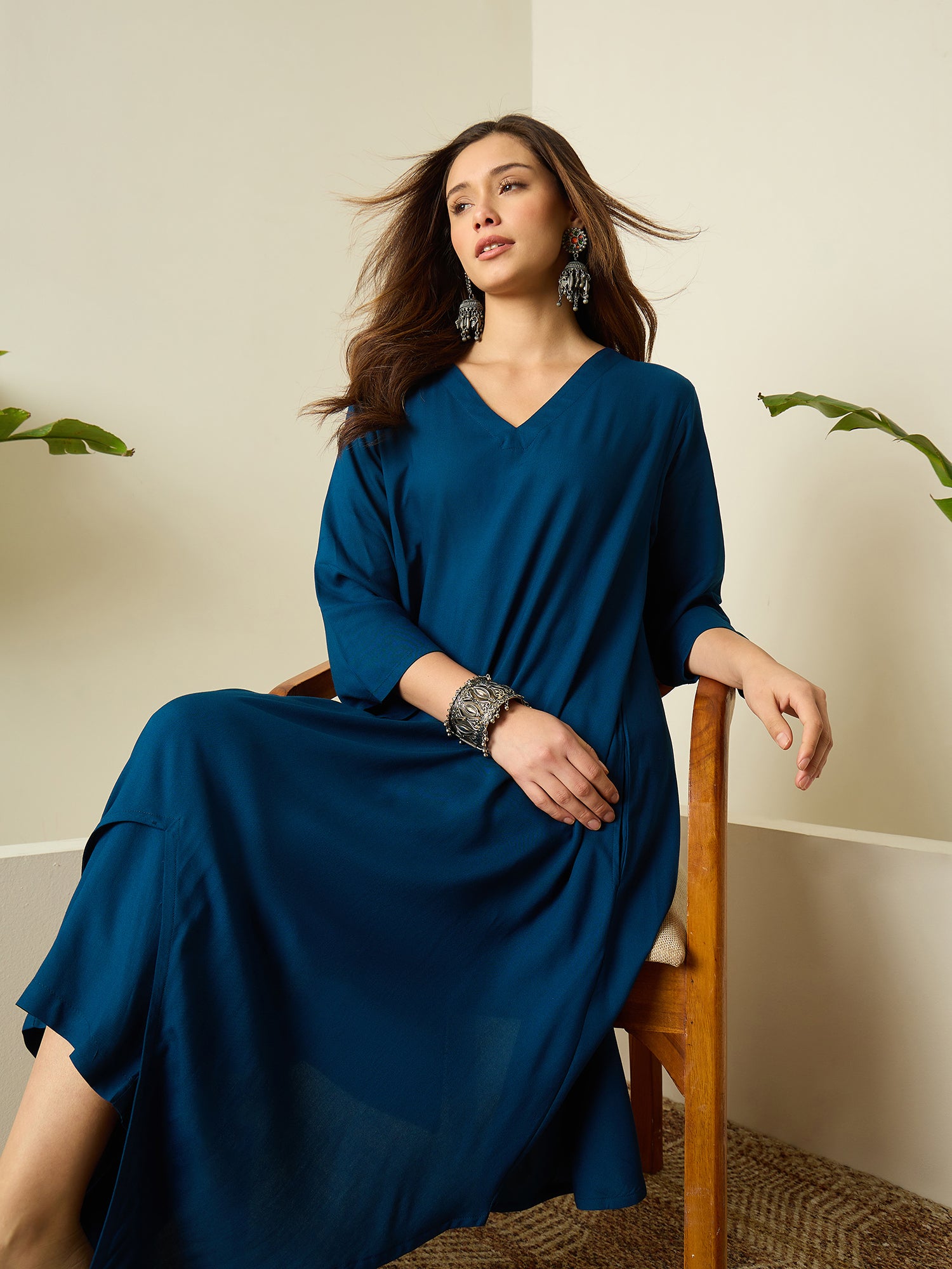 Midnight Blue Tapered Kurta Set