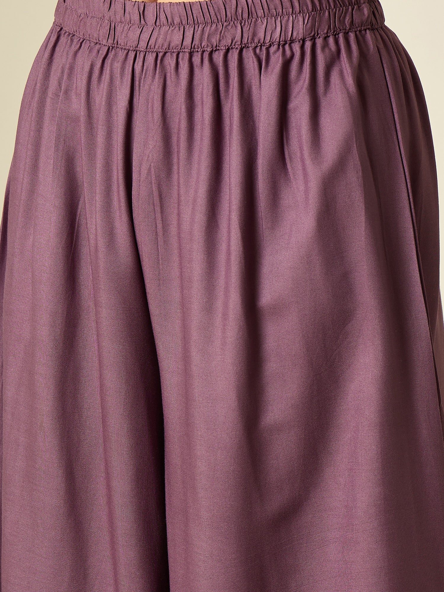 Dusty Mauve Collar Neck Kurta Set