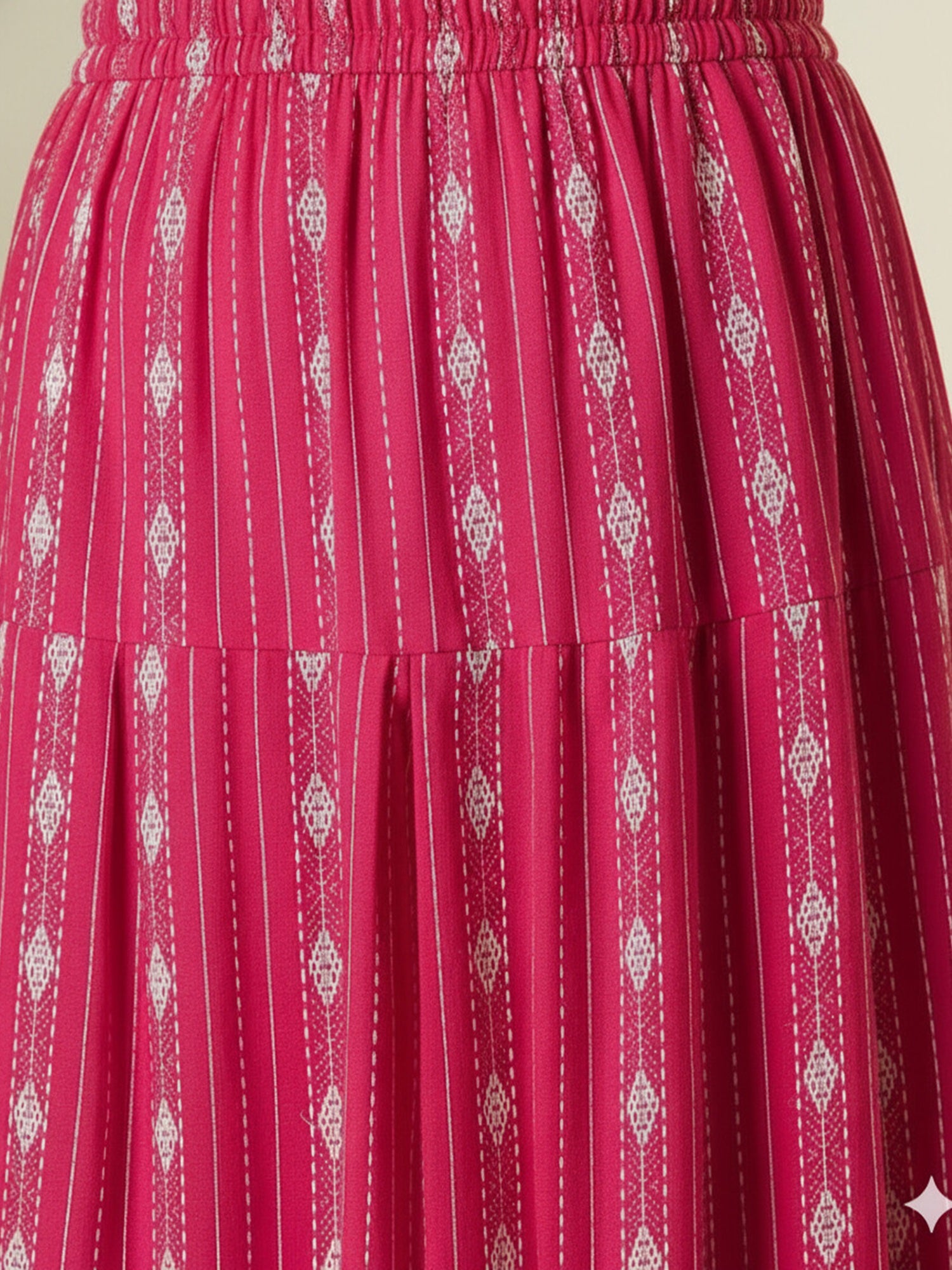 Fuchsia Kantha Farshi Salwar Set