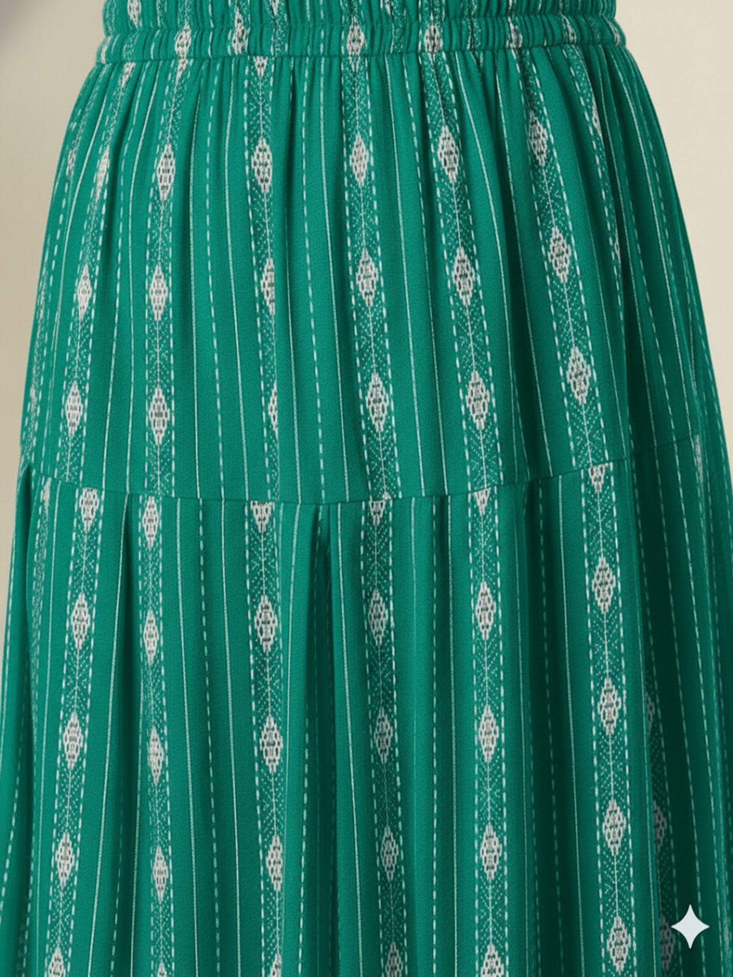 Sea Green Kantha Farshi Salwar Set