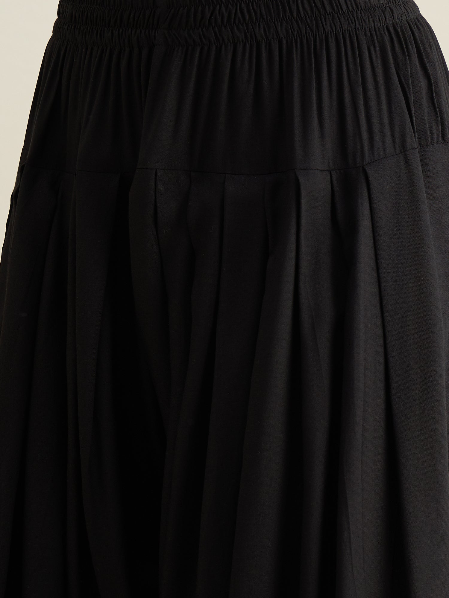 Black Solid Farshi Salwar Set
