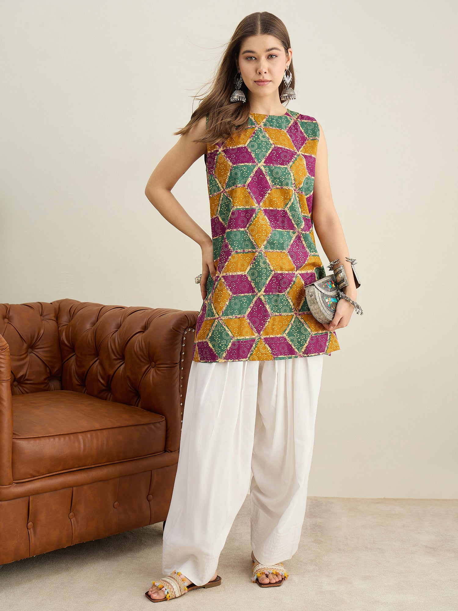 Wine Gm Diamond W/S Farshi Salwar Set