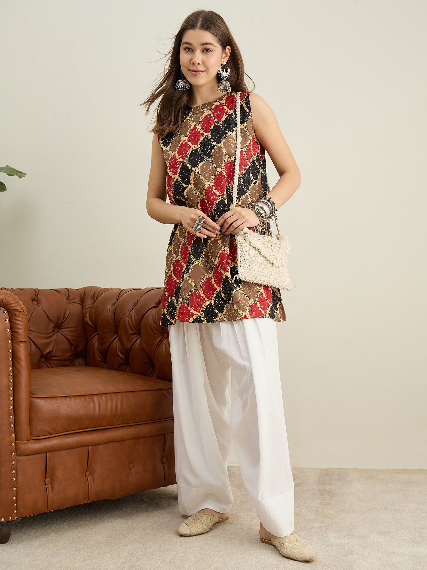 Black Br Scales W/S Farshi Salwar Set