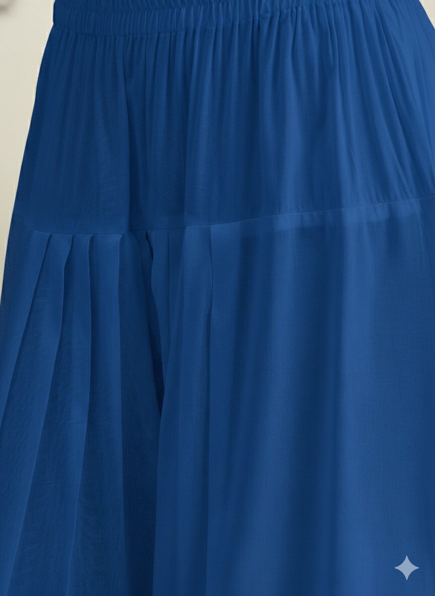 Ink Blue Solid Farshi Salwar Set