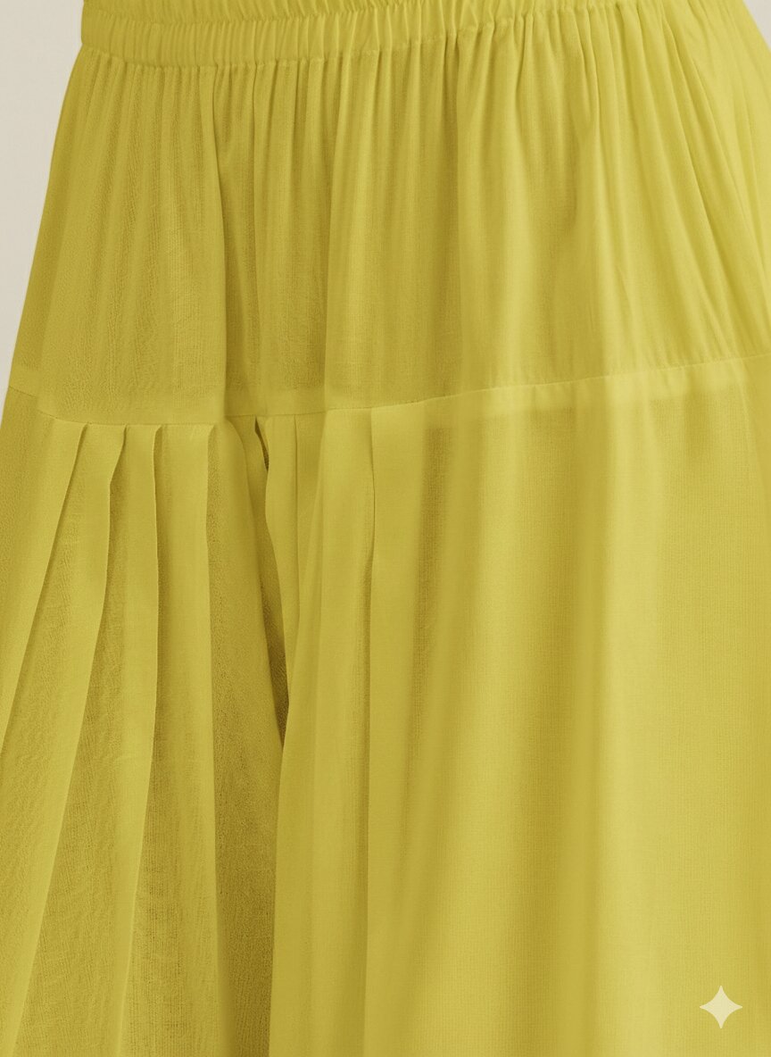 Lemon Yellow Solid Farshi Salwar Set