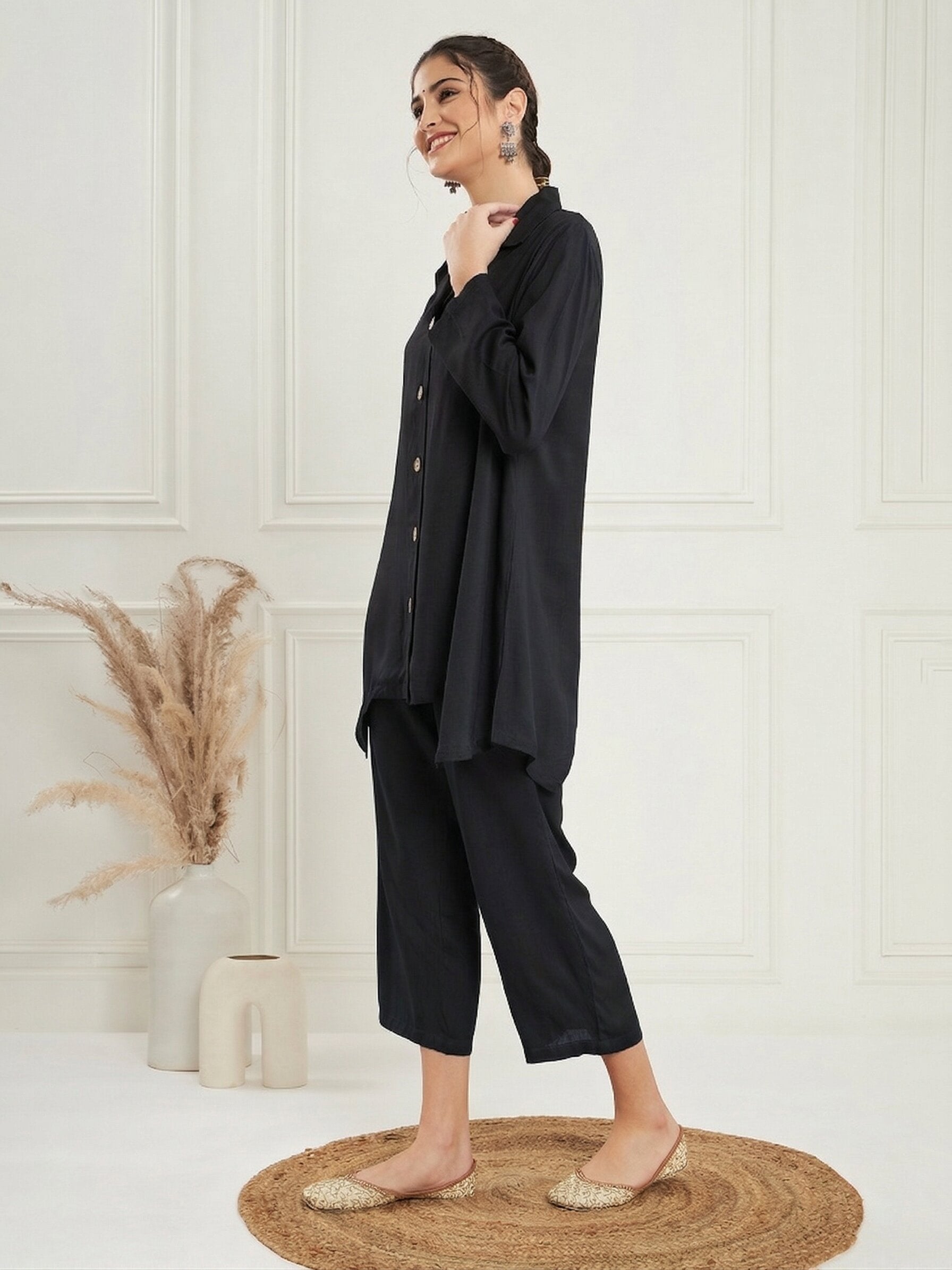Black Blazer Coord Set