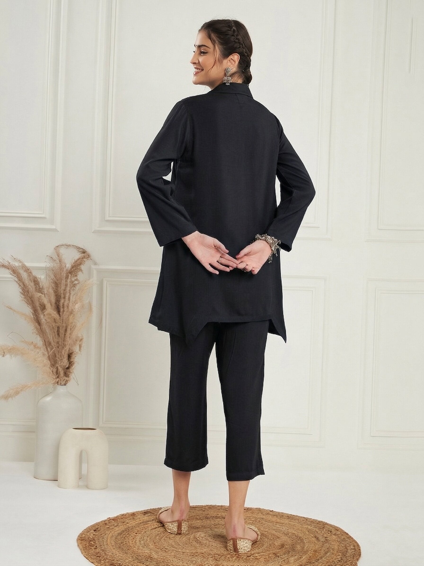 Black Blazer Coord Set