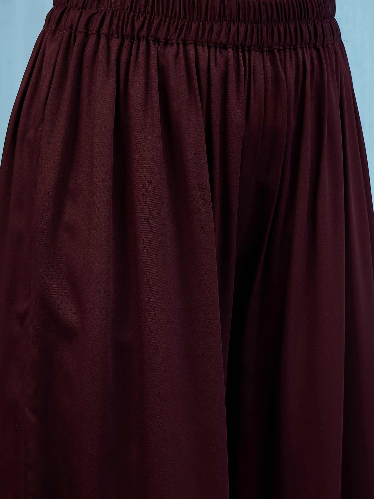 Dark Brown Halter-Neck Matching Palazzo