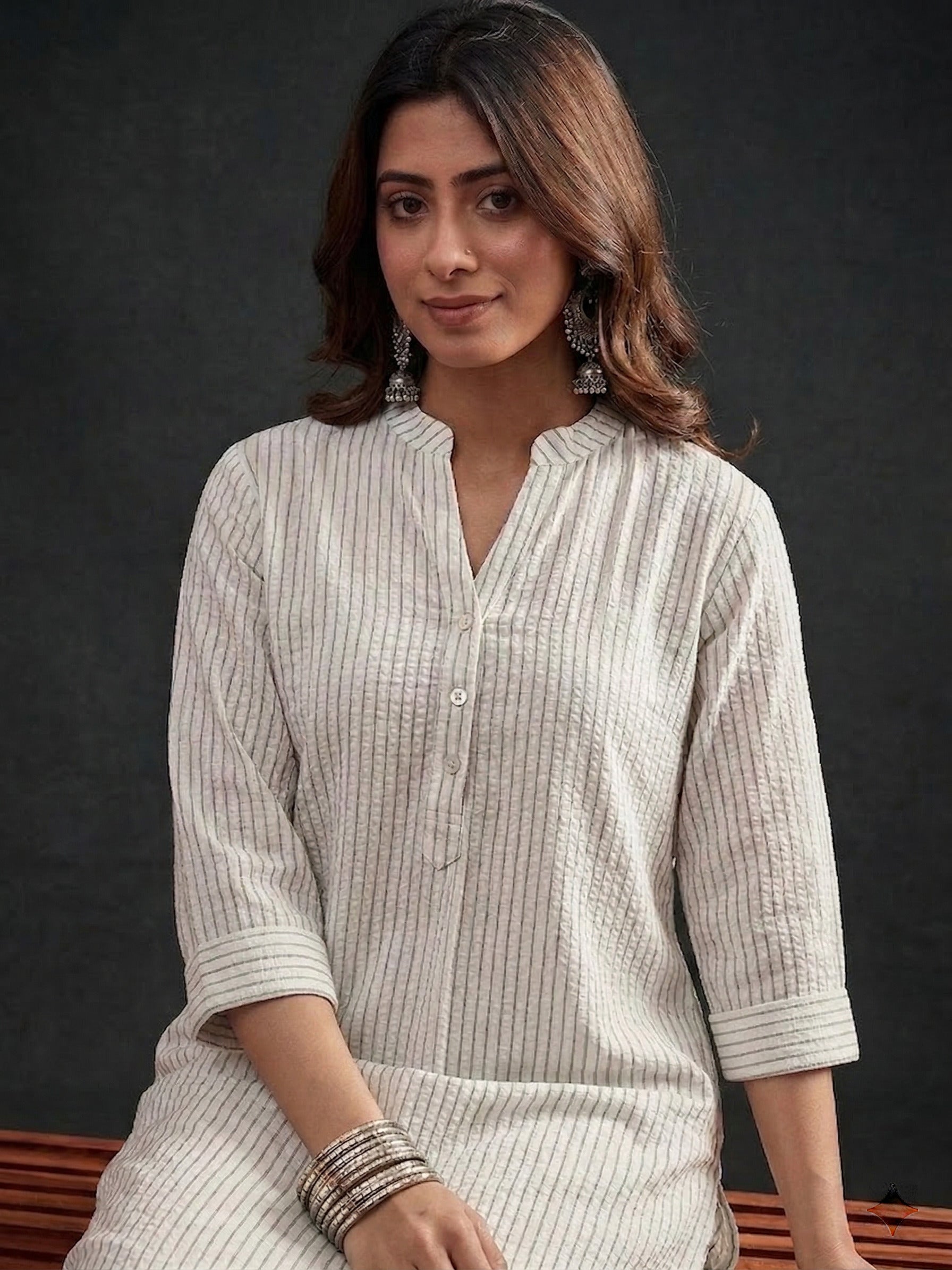 White kurta Afghani salwar Set