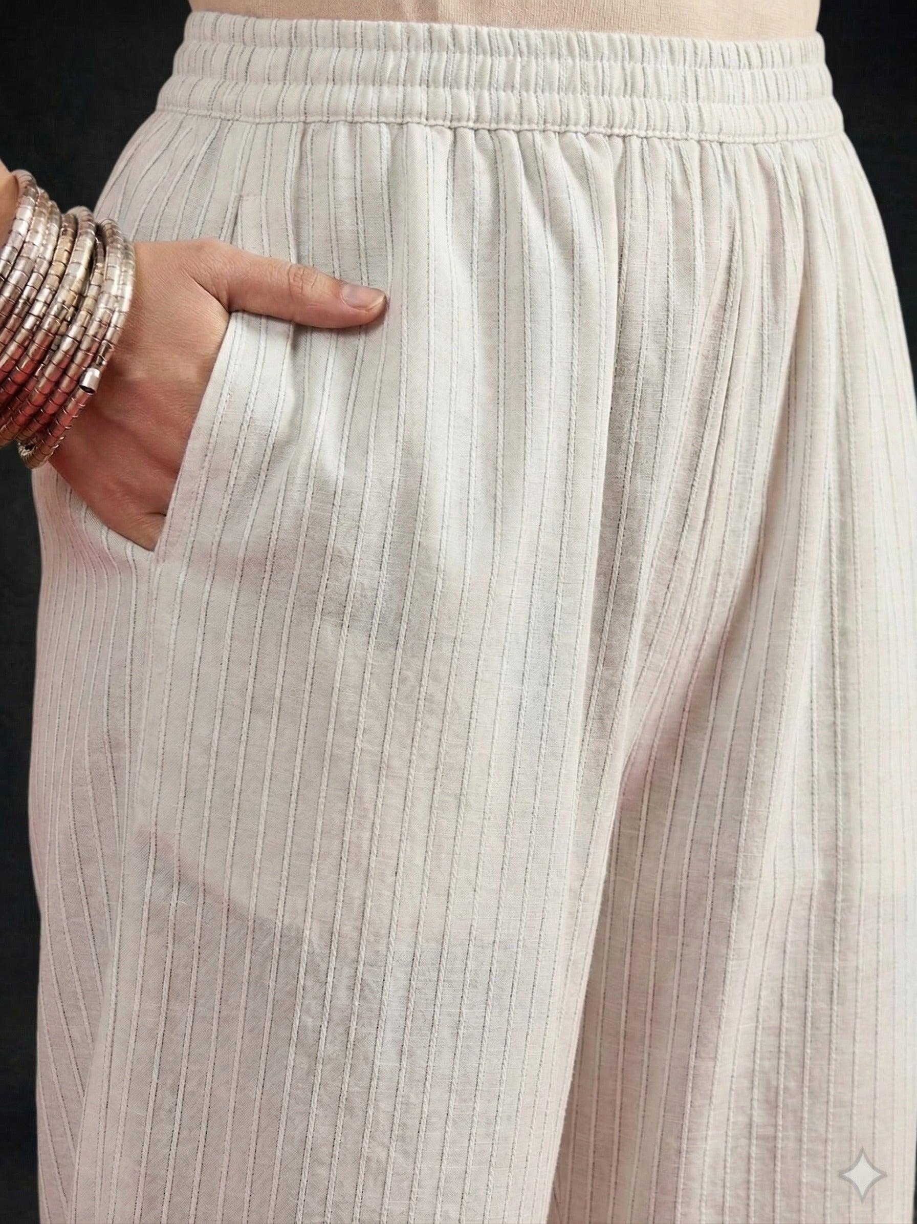 White kurta Afghani salwar Set