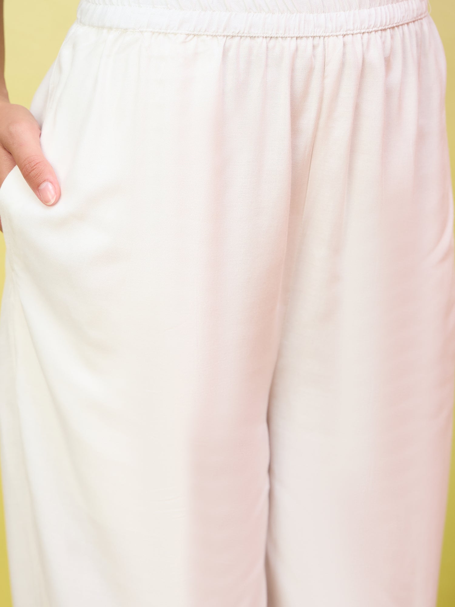 Yellow Kurta White Afghani Set