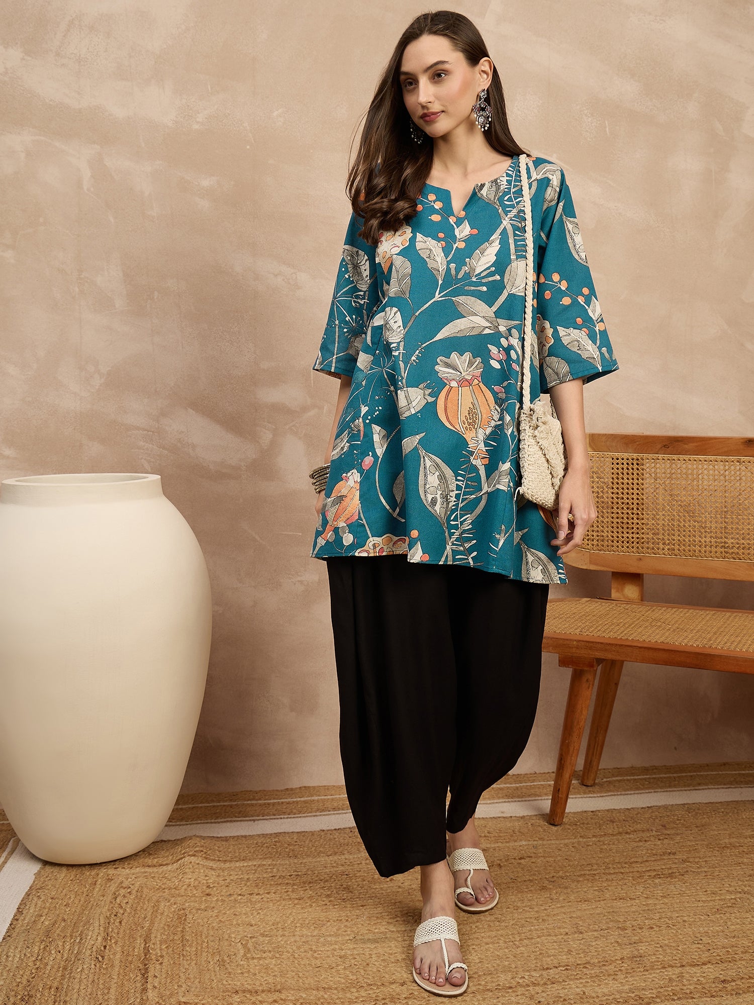 Teal Anar Black Balloon Co-Ords