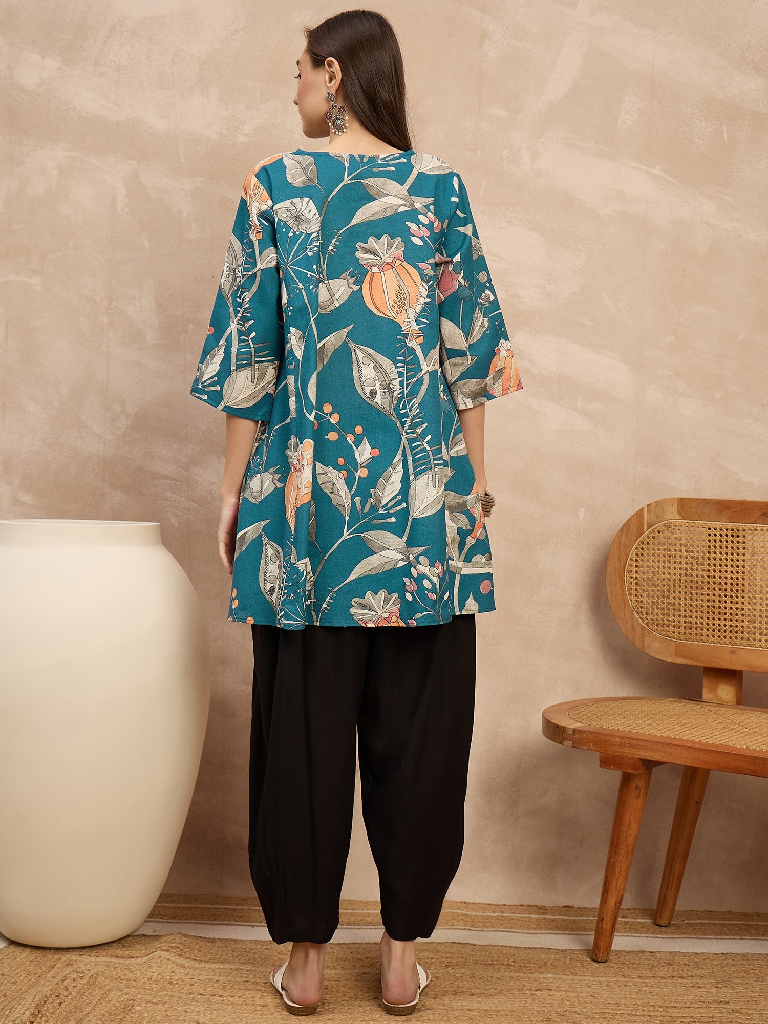 Teal Anar Black Balloon Co-Ords