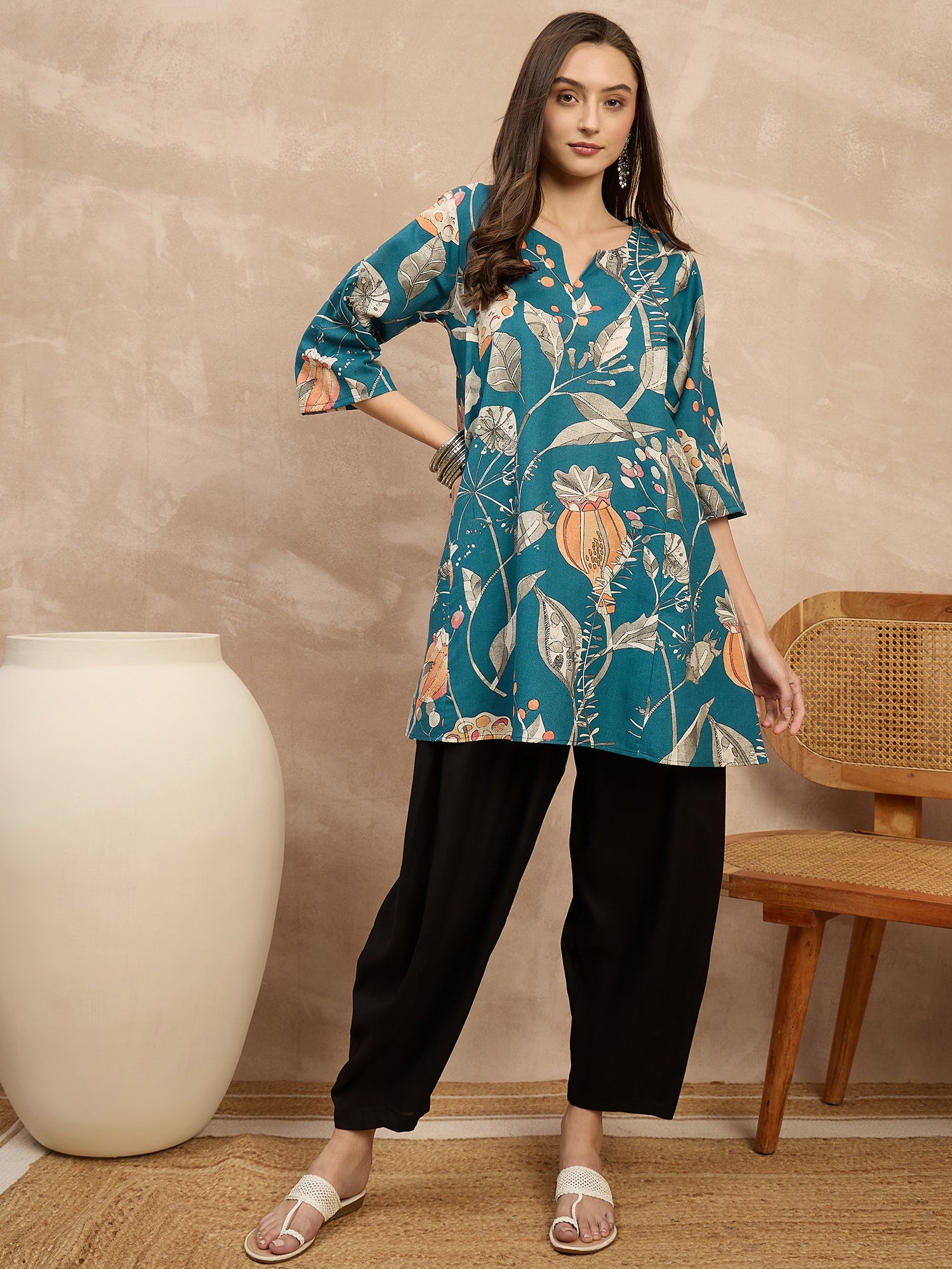 Teal Anar Black Balloon Co-Ords