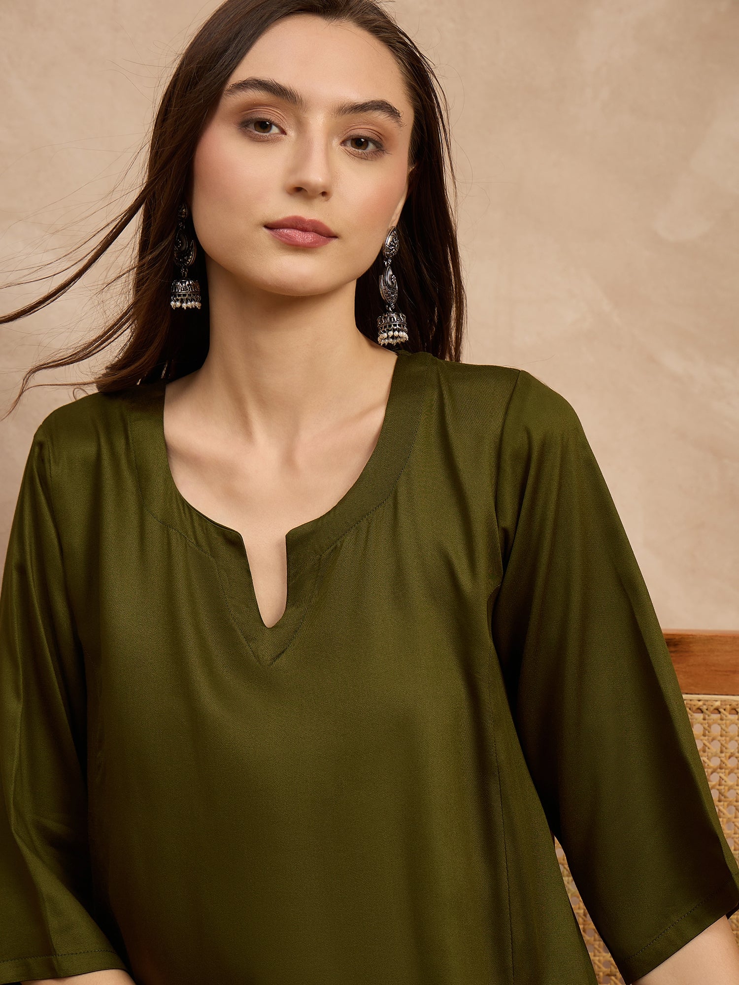 Green Peplum Balloon Co-Ords