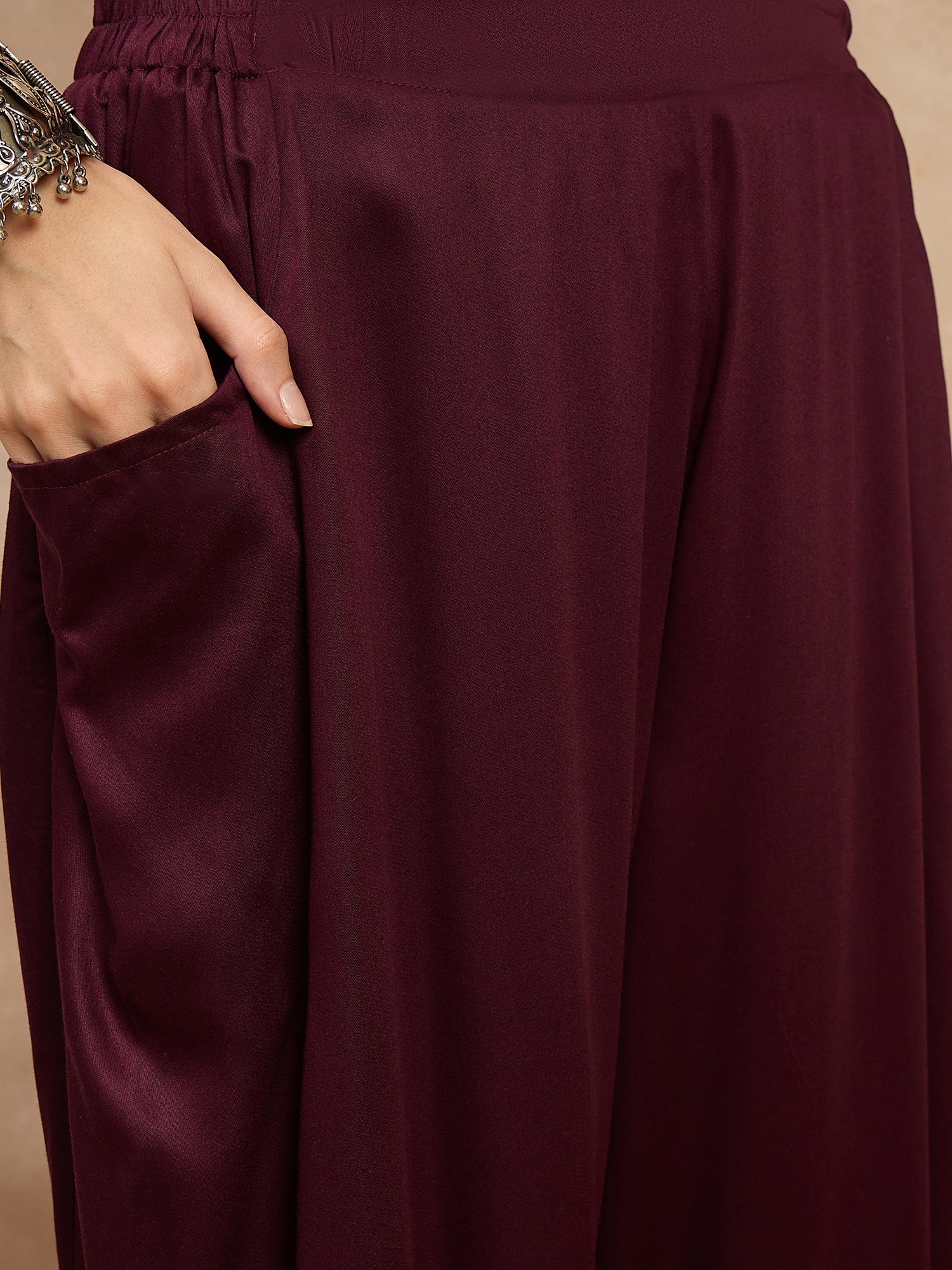 Brown Peplum Balloon Co-Ords