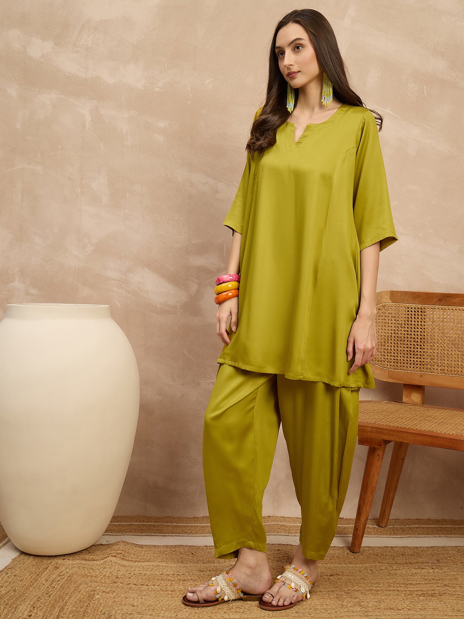 Yellow Peplum Balloon Co-Ords