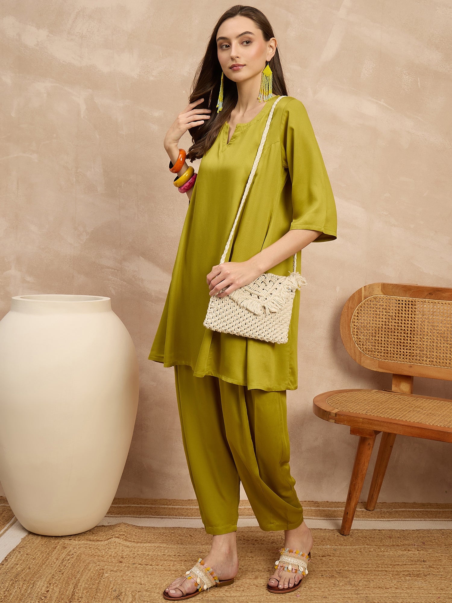 Yellow Peplum Balloon Co-Ords