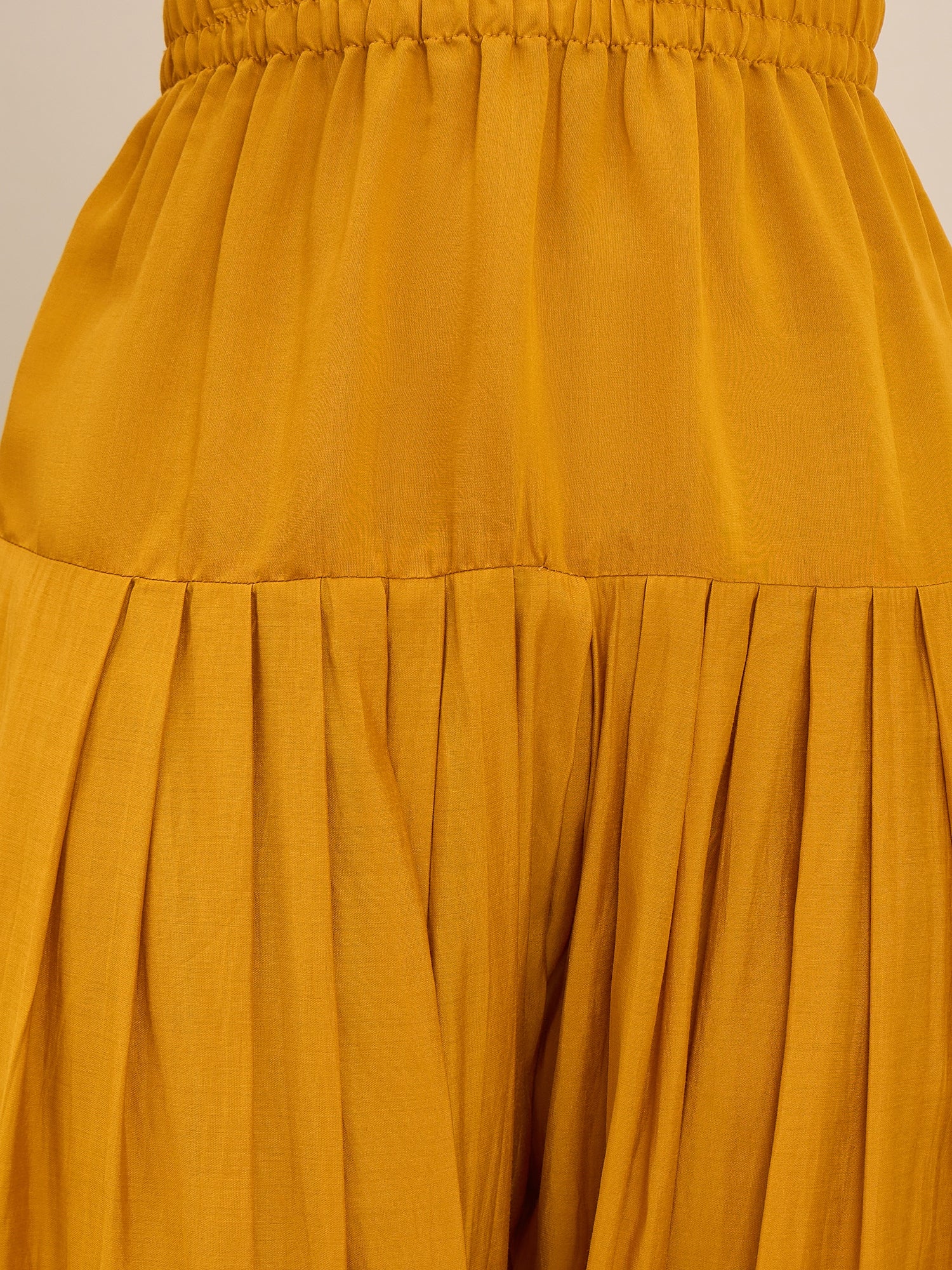 Fuchsia Leheriya Kurta Yellow Salwar Set (To be dispatched in 7 -10 days)