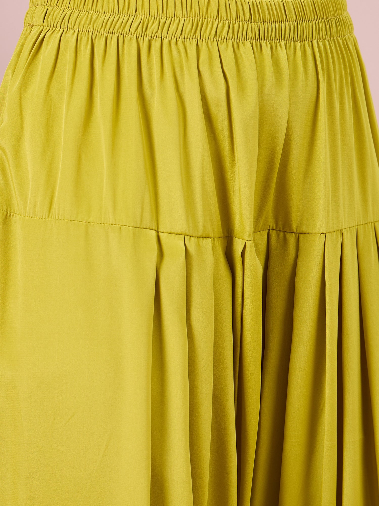 Lime Contrast Kurta Salwar Set (To be dispatched in 7 -10 days)