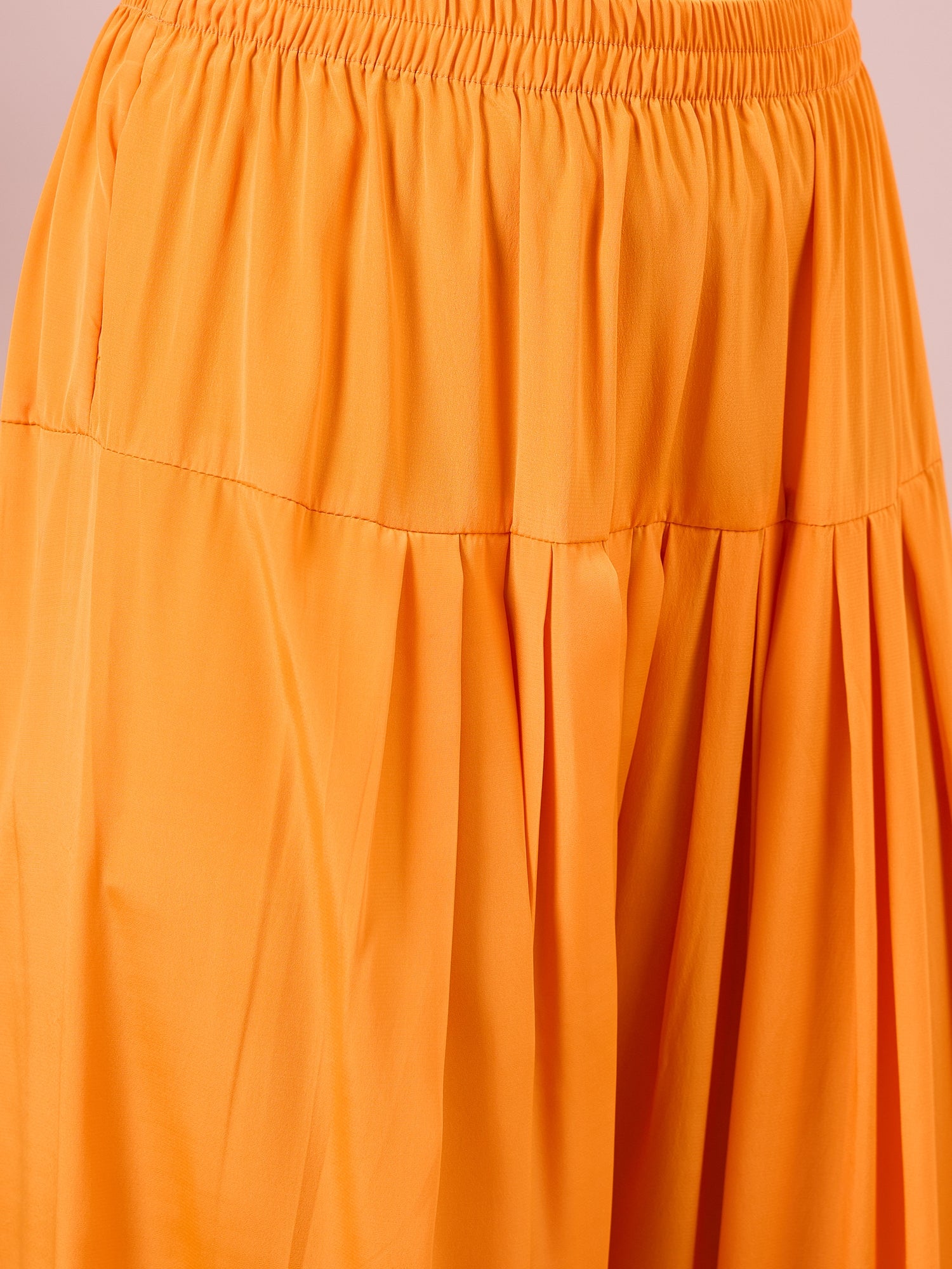 Orange Contrast Kurta Salwar Set (To be dispatched in 7 -10 days)