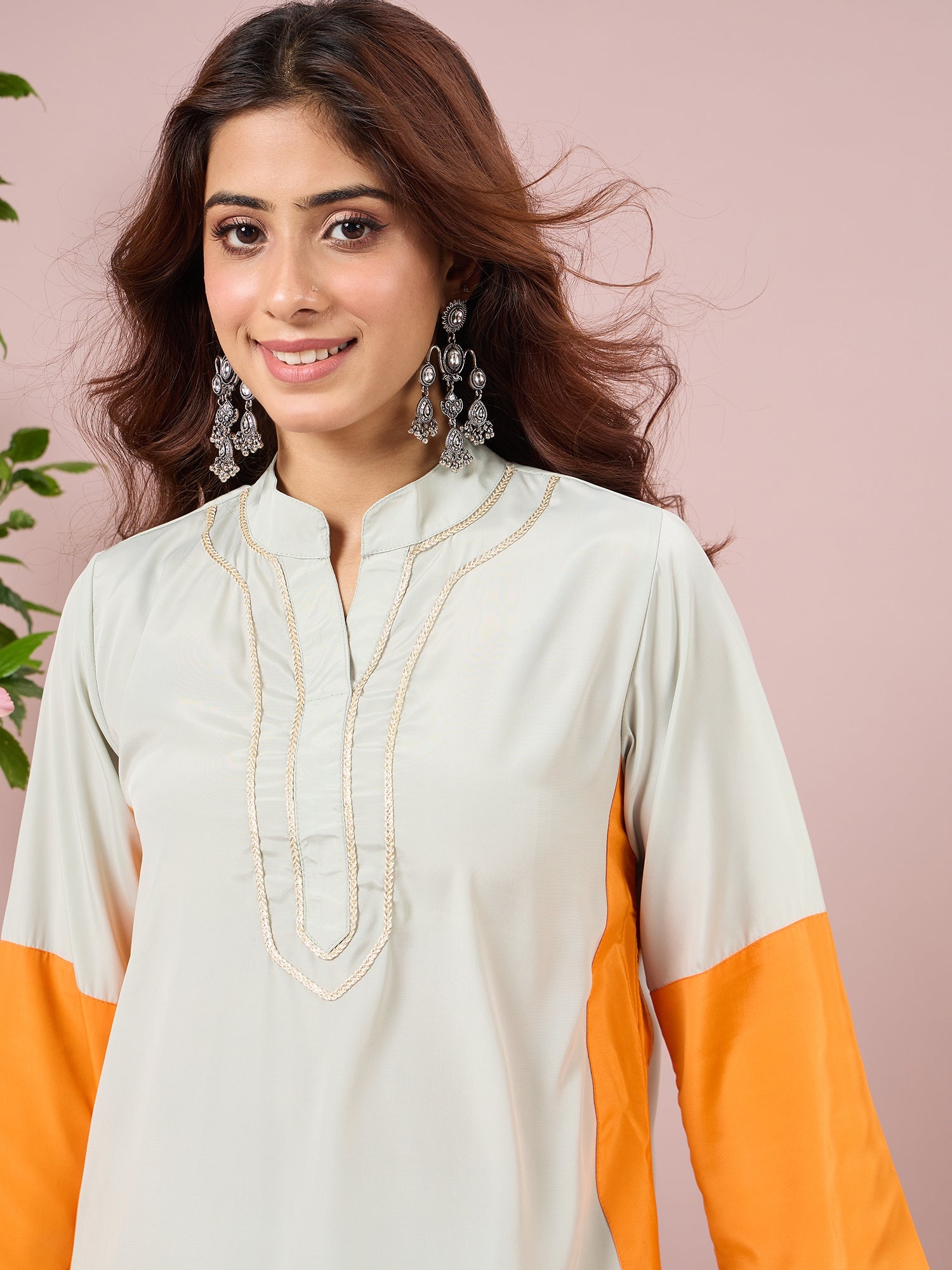 Mint Green Contrast Kurta Salwar Set (To be dispatched in 7 -10 days)